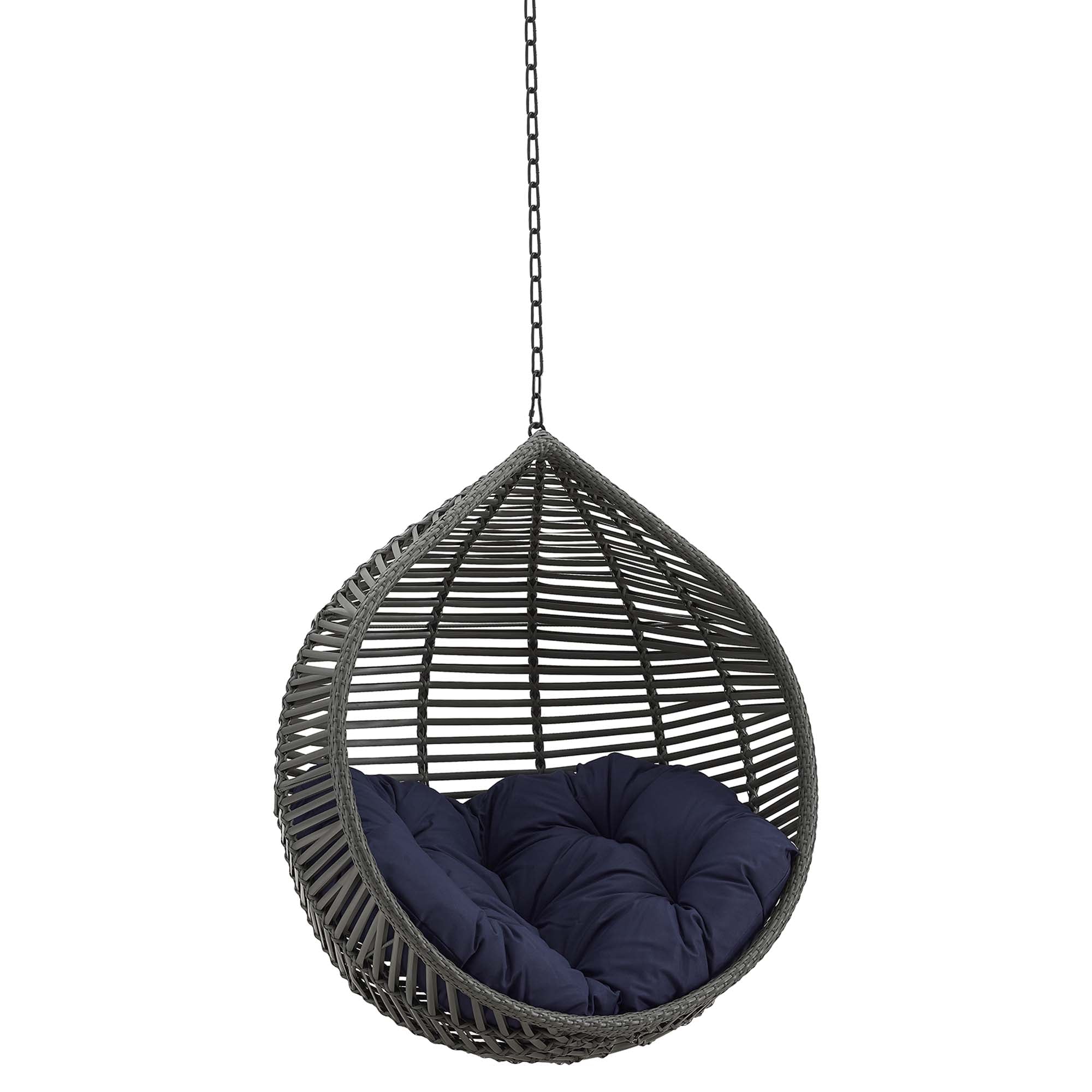 Modway Garner Teardrop Outdoor Patio Swing Chair Without Stand