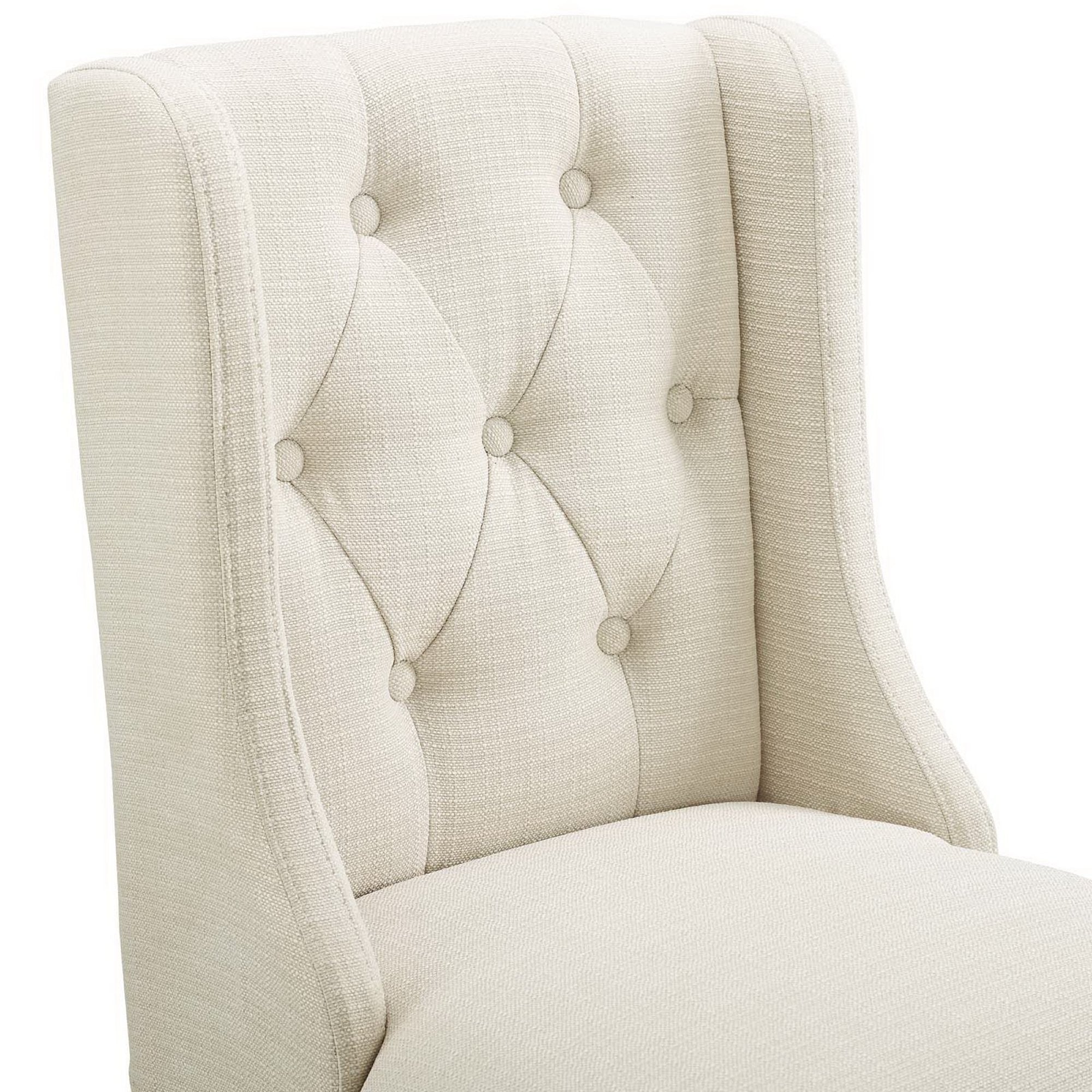 Modway Baronet Tufted Button Upholstered Fabric Counter Stool