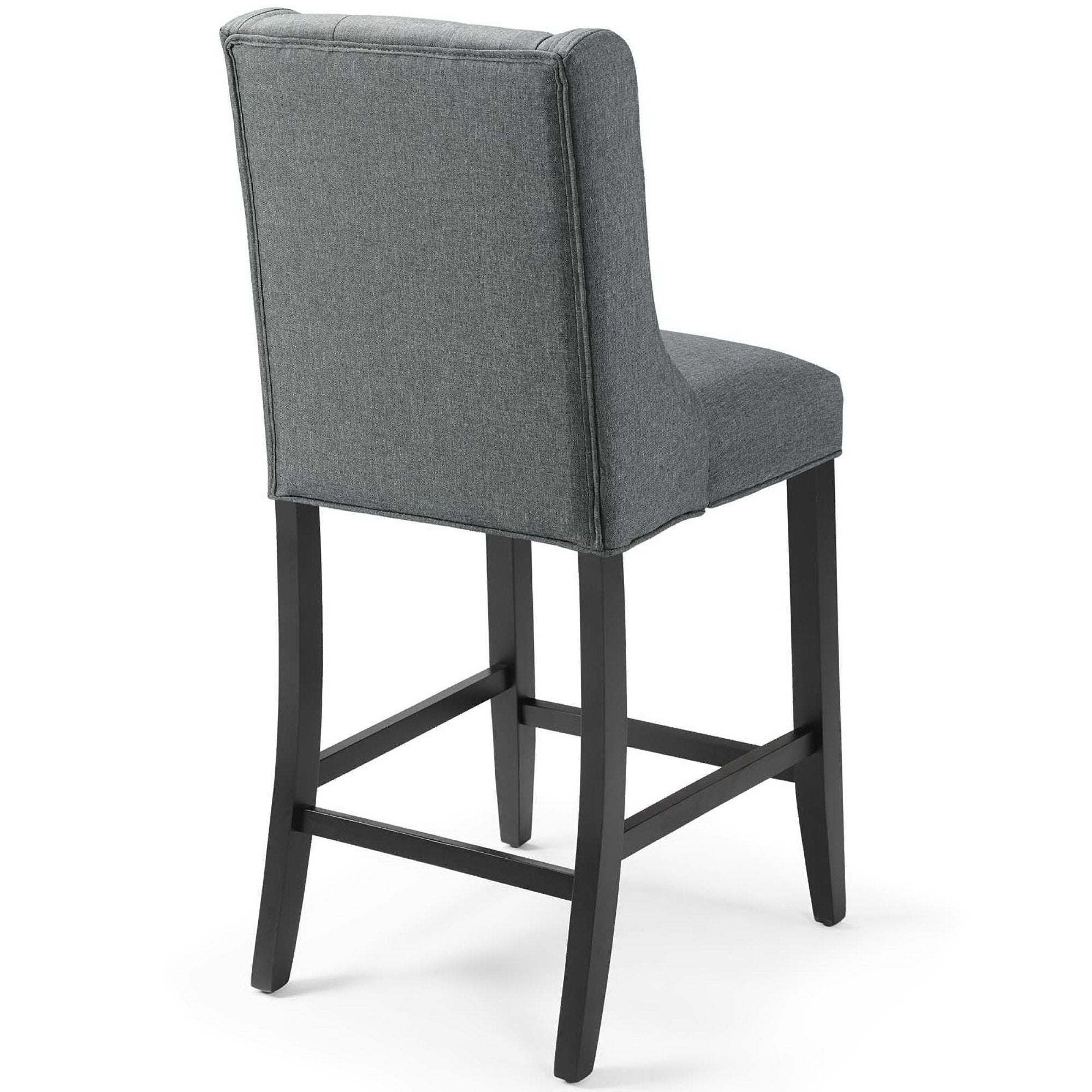 Modway Baronet Tufted Button Upholstered Fabric Counter Stool