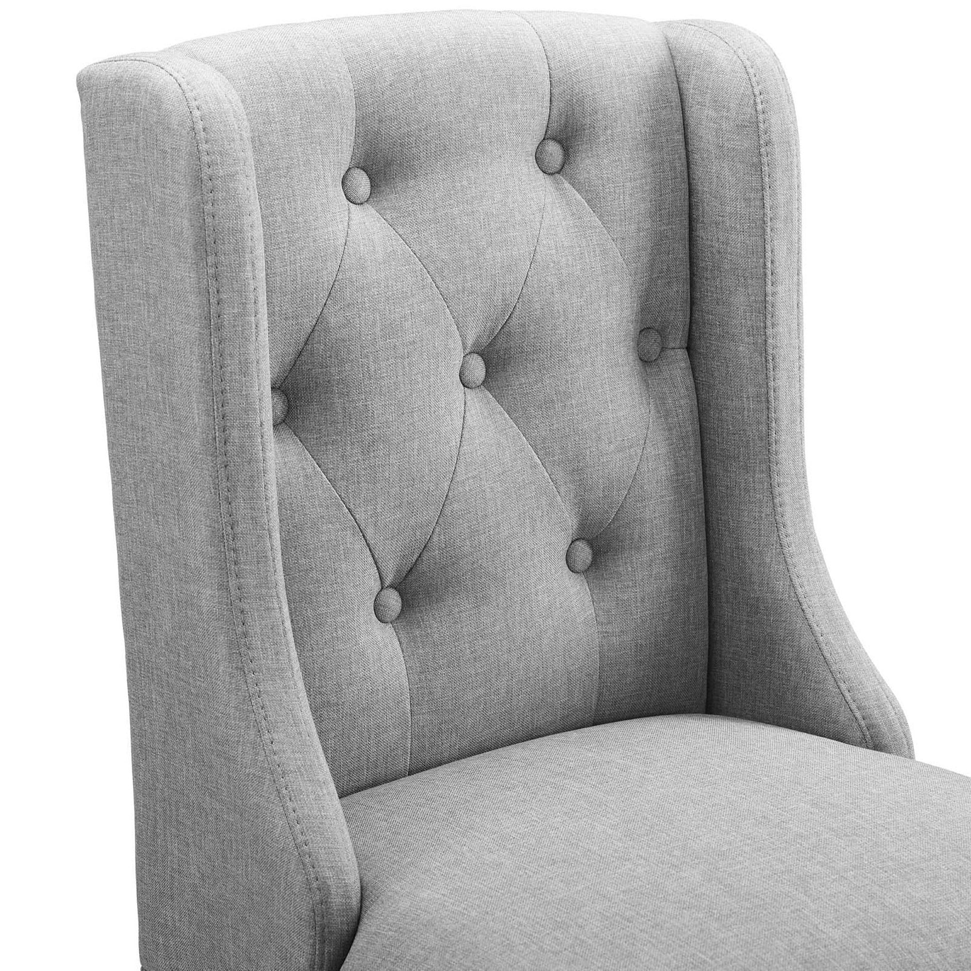 Modway Baronet Tufted Button Upholstered Fabric Counter Stool