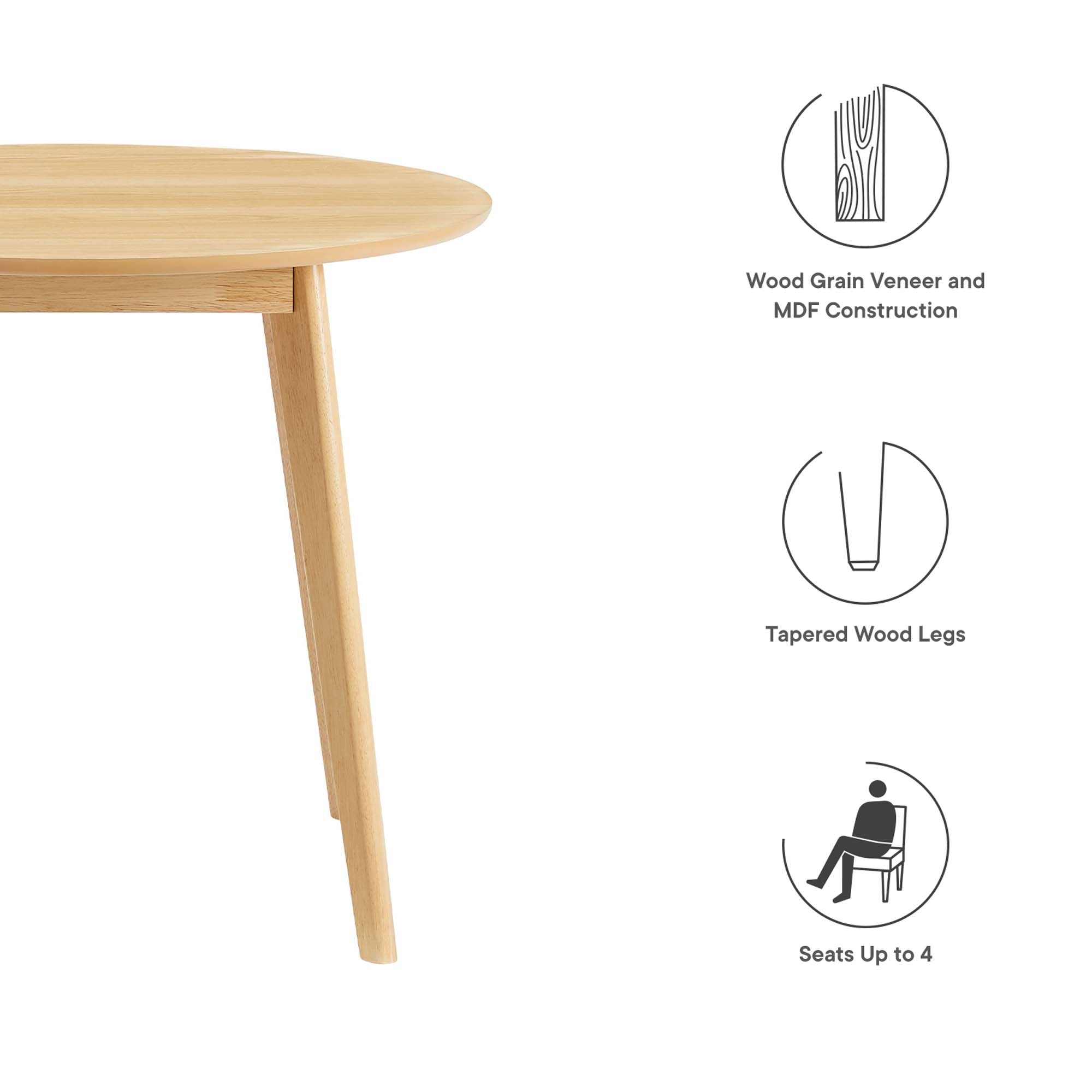 Modway Vision 35" Round Dining Table