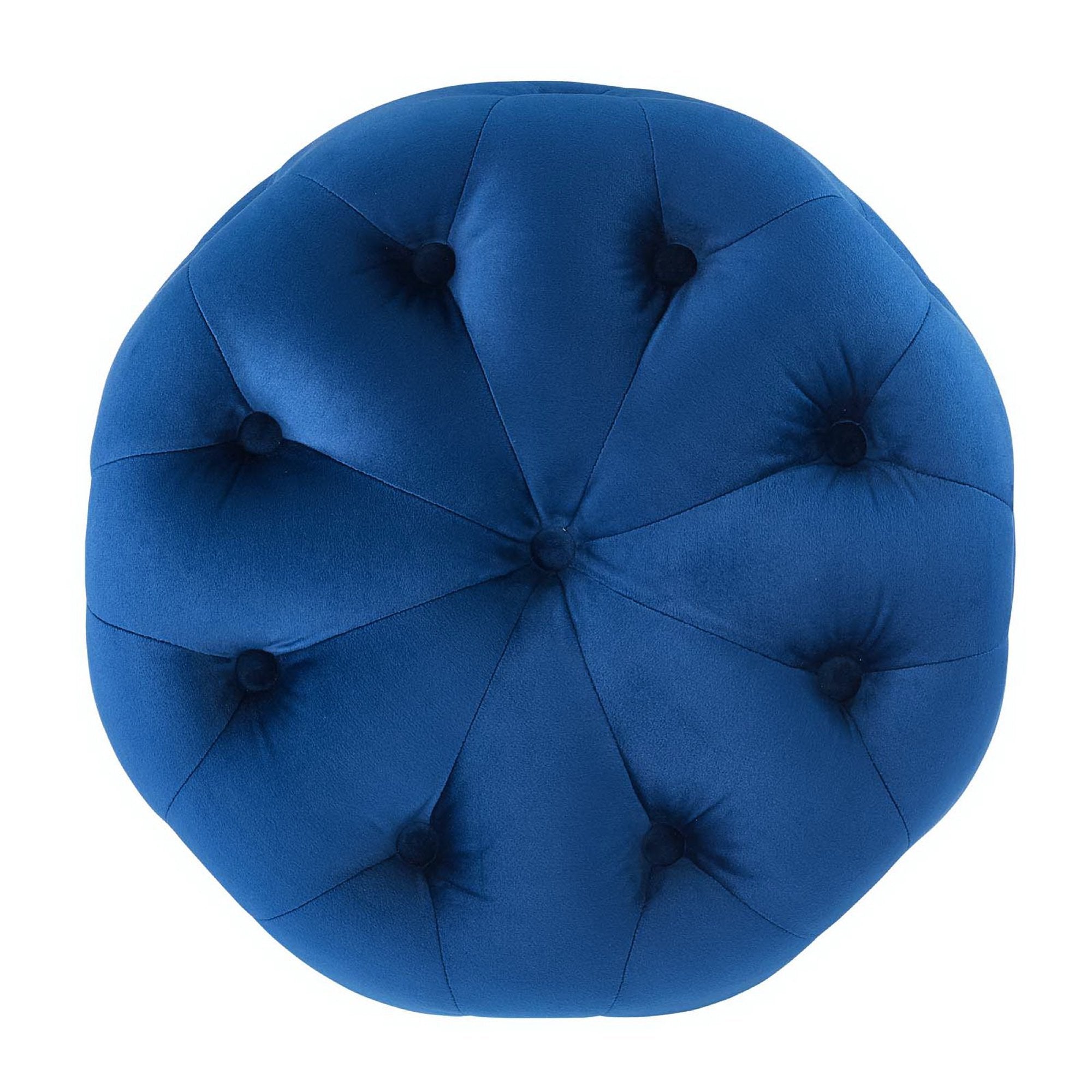 Modway Amour Tufted Button Round Performance Velvet Ottoman