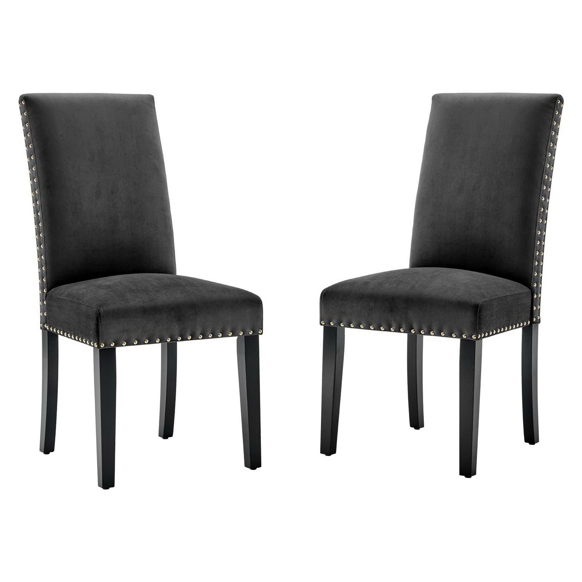Modway Parcel Performance Velvet Dining Side Chairs Set of 2