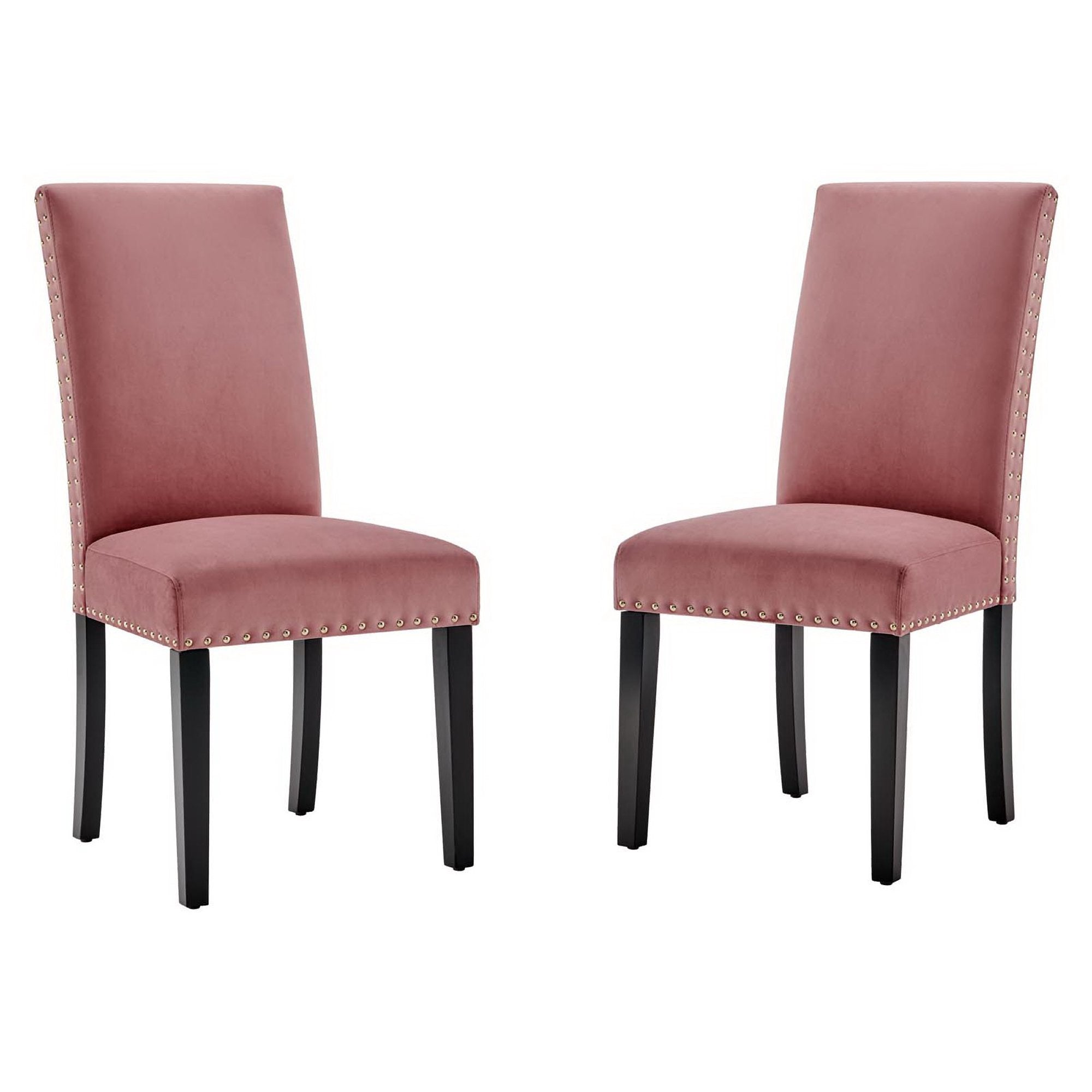 Modway Parcel Performance Velvet Dining Side Chairs Set of 2