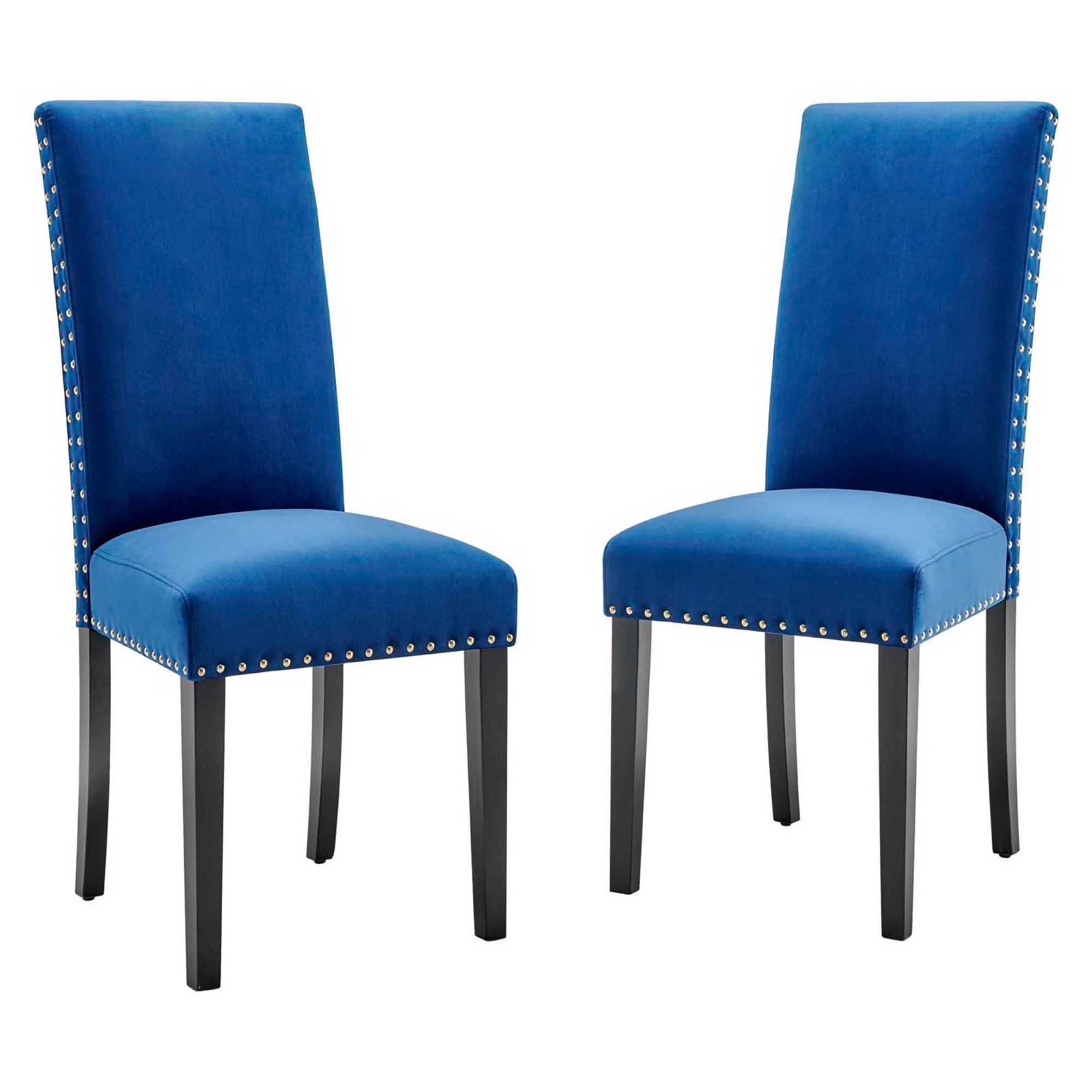 Modway Parcel Performance Velvet Dining Side Chairs Set of 2