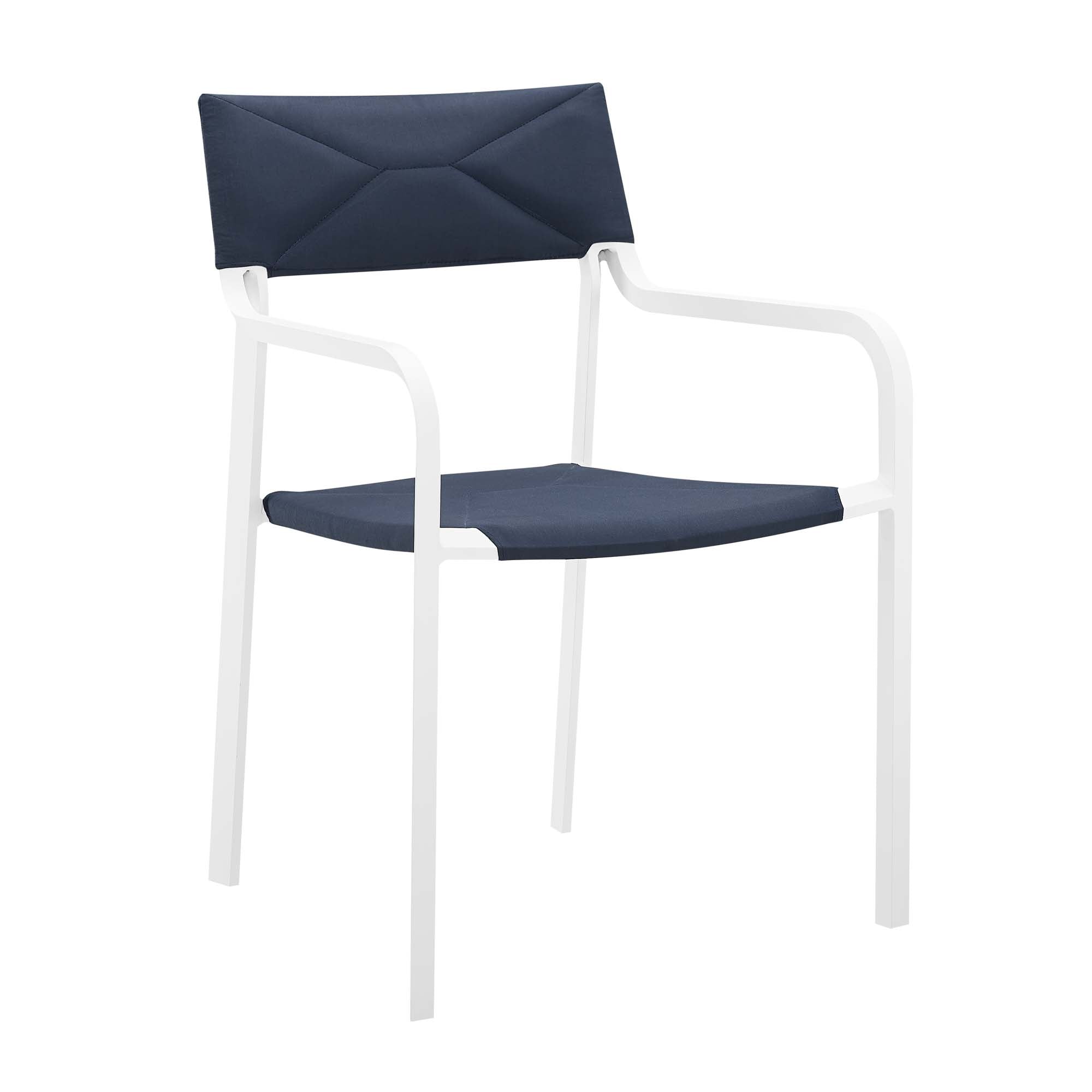 Modway Raleigh 5 Piece Outdoor Patio Aluminum Dining Set