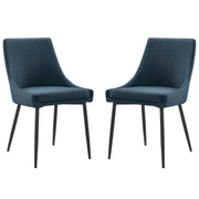 Modway Viscount Upholstered Fabric Dining Chairs Set of 2