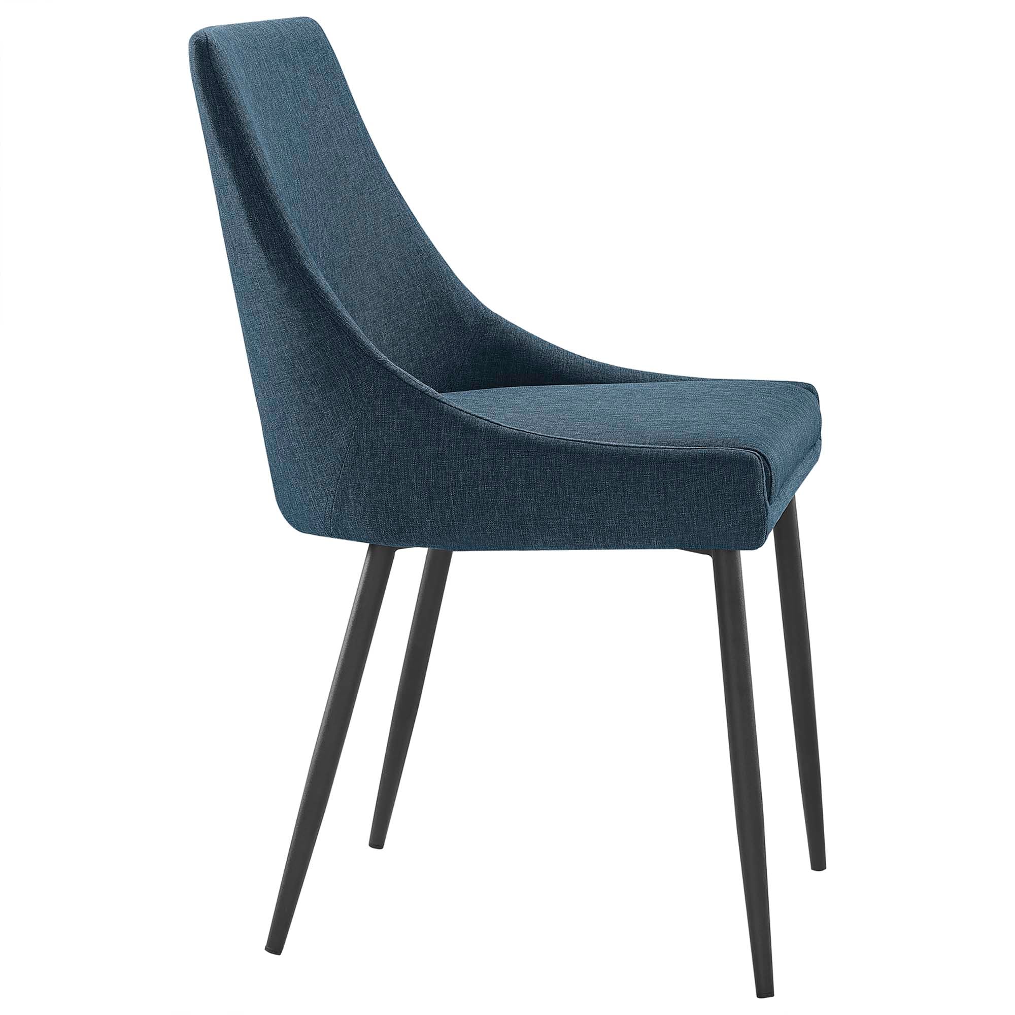 Modway Viscount Upholstered Fabric Dining Chairs Set of 2