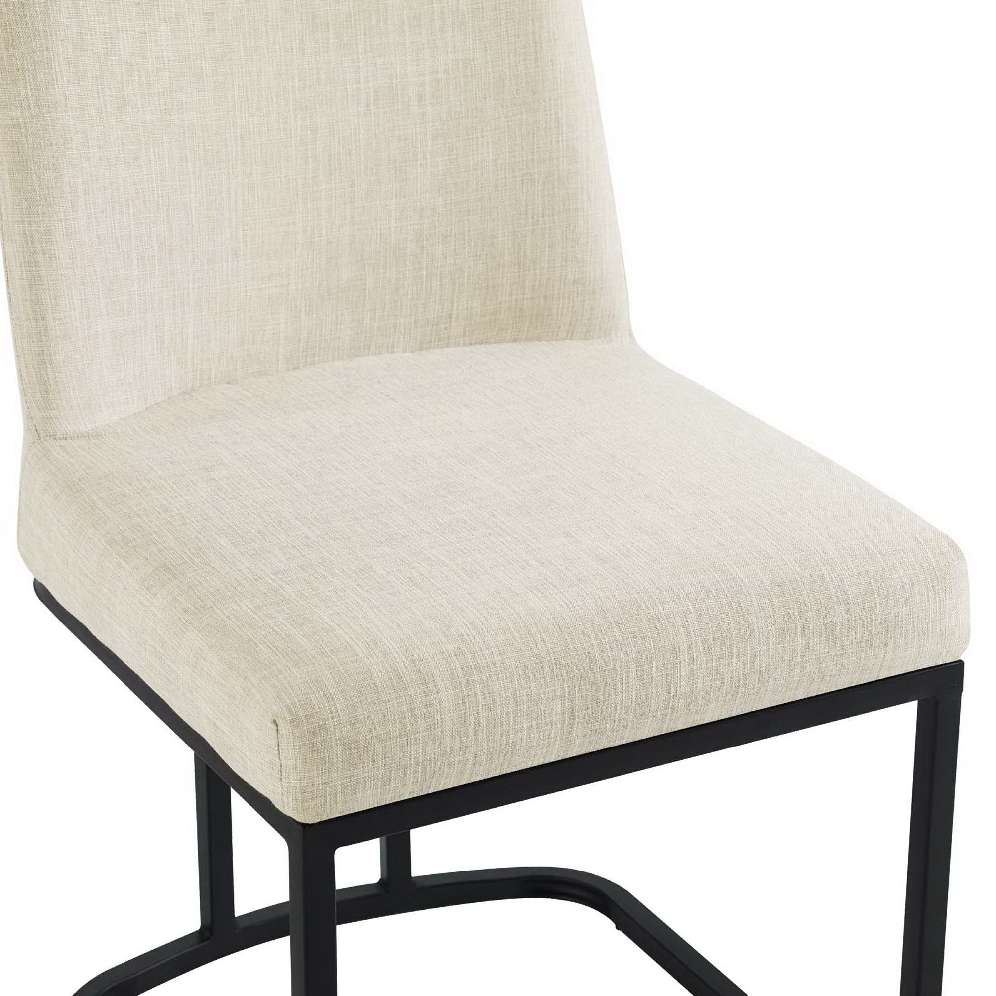 Modway Amplify Sled Base Upholstered Fabric Dining Side Chair