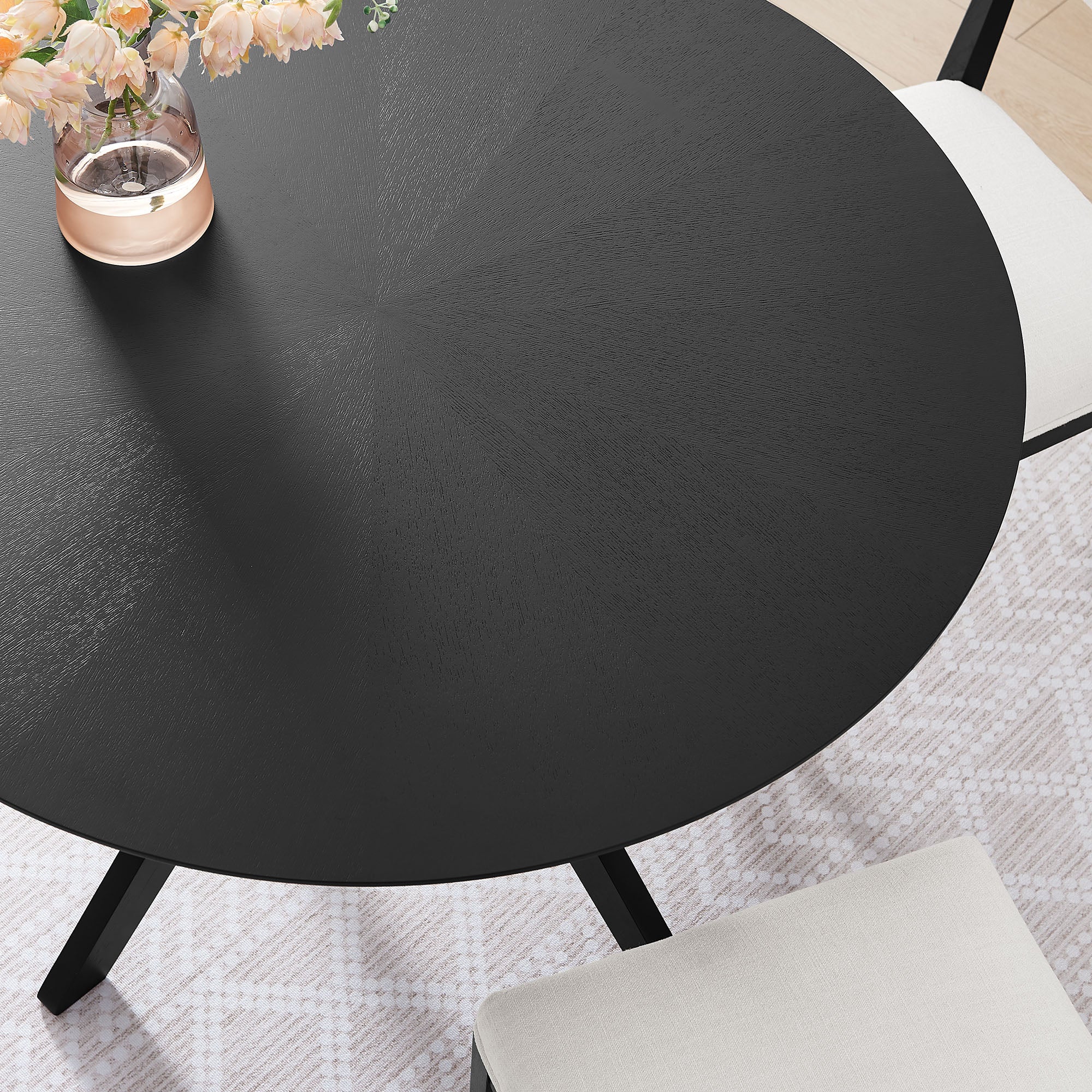 Modway Crossroads 47" Round Wood Dining Table