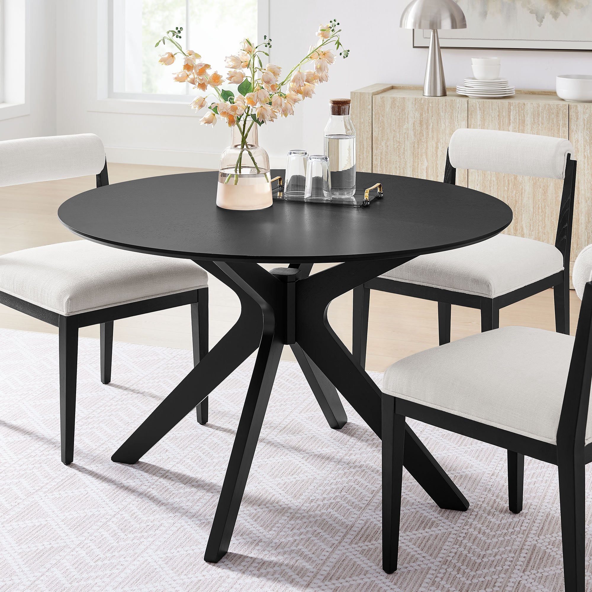 Modway Crossroads 47" Round Wood Dining Table