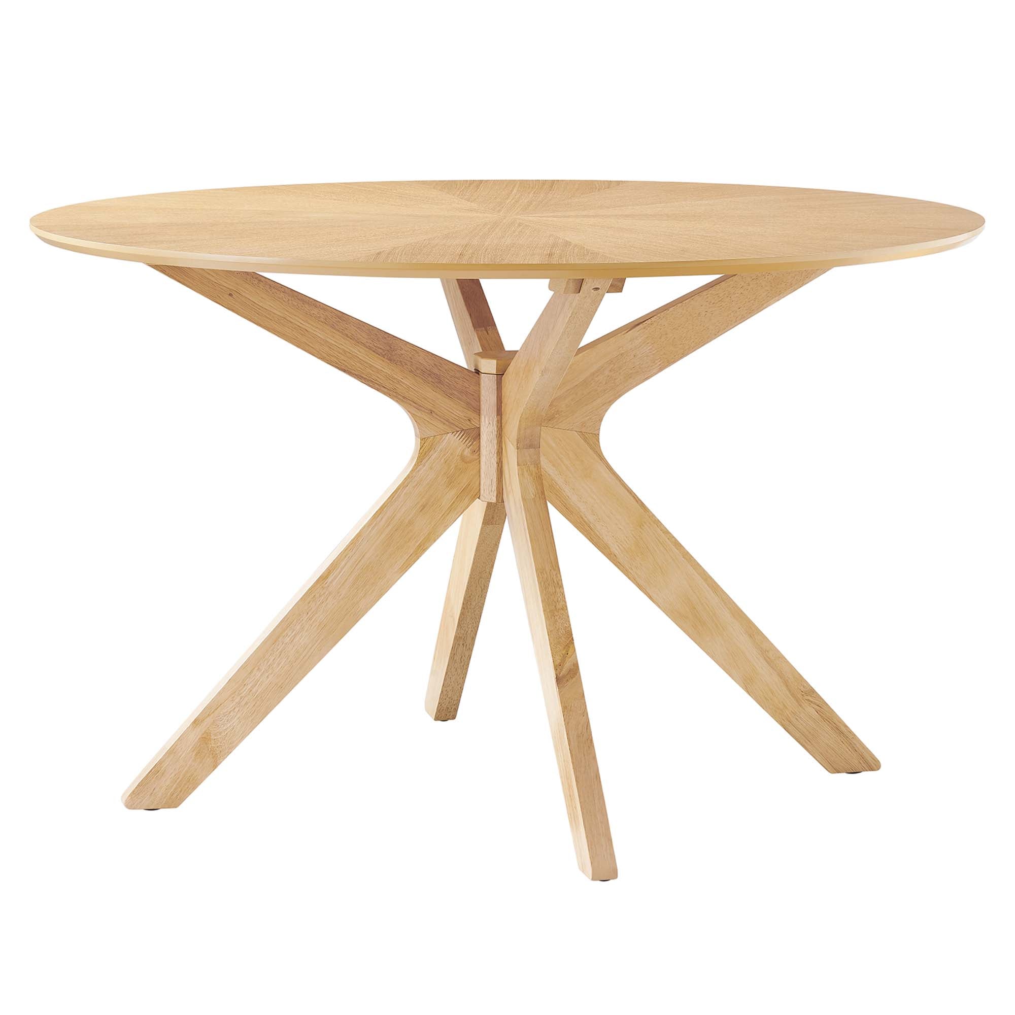 Modway Crossroads 47" Round Wood Dining Table