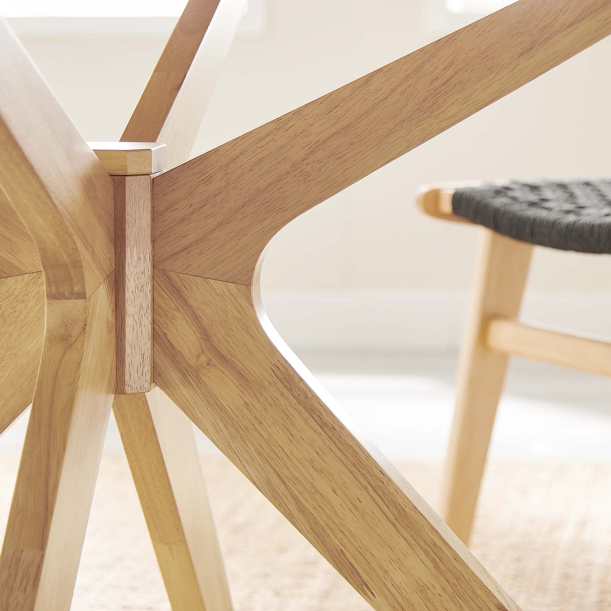 Modway Crossroads 47" Round Wood Dining Table