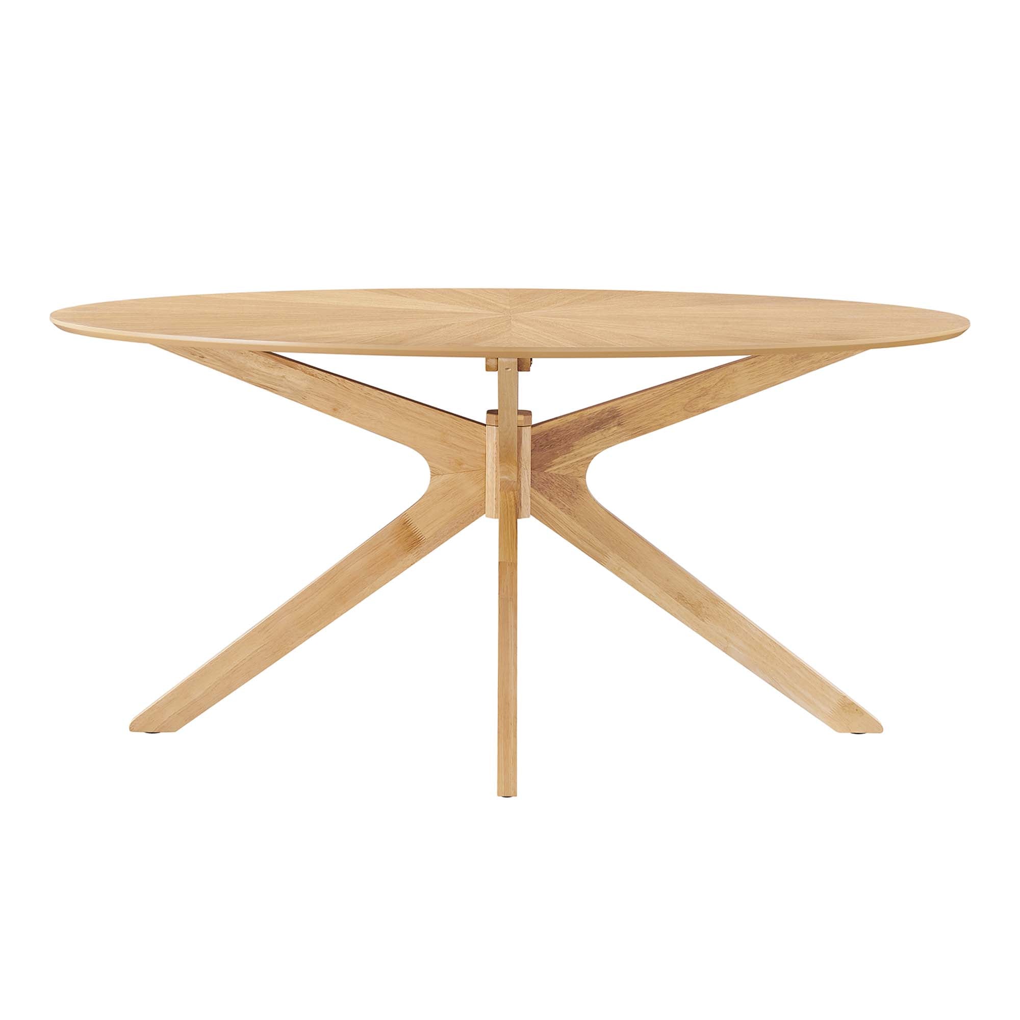 Modway Crossroads 63" Oval Wood Dining Table