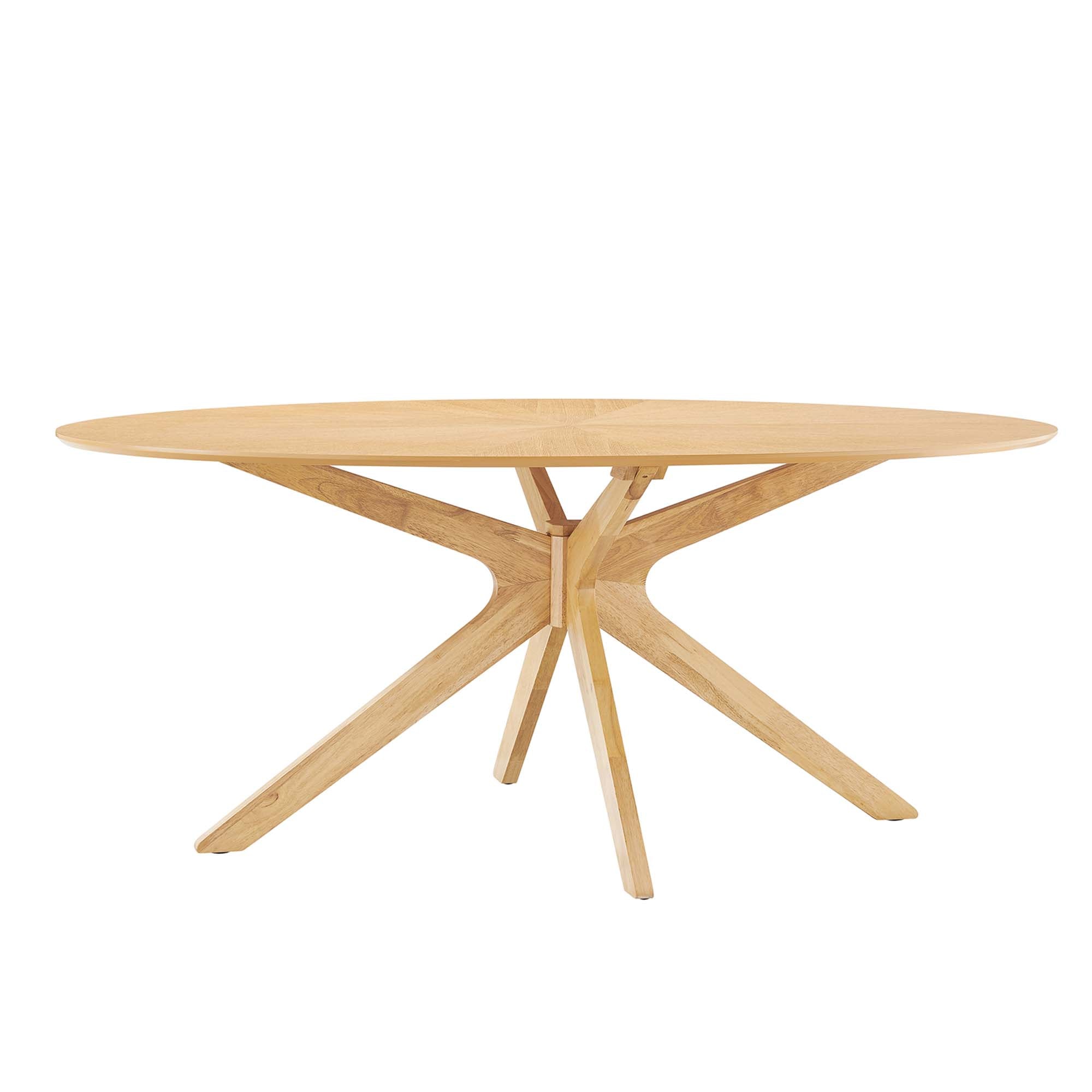 Modway Crossroads 71" Oval Wood Dining Table