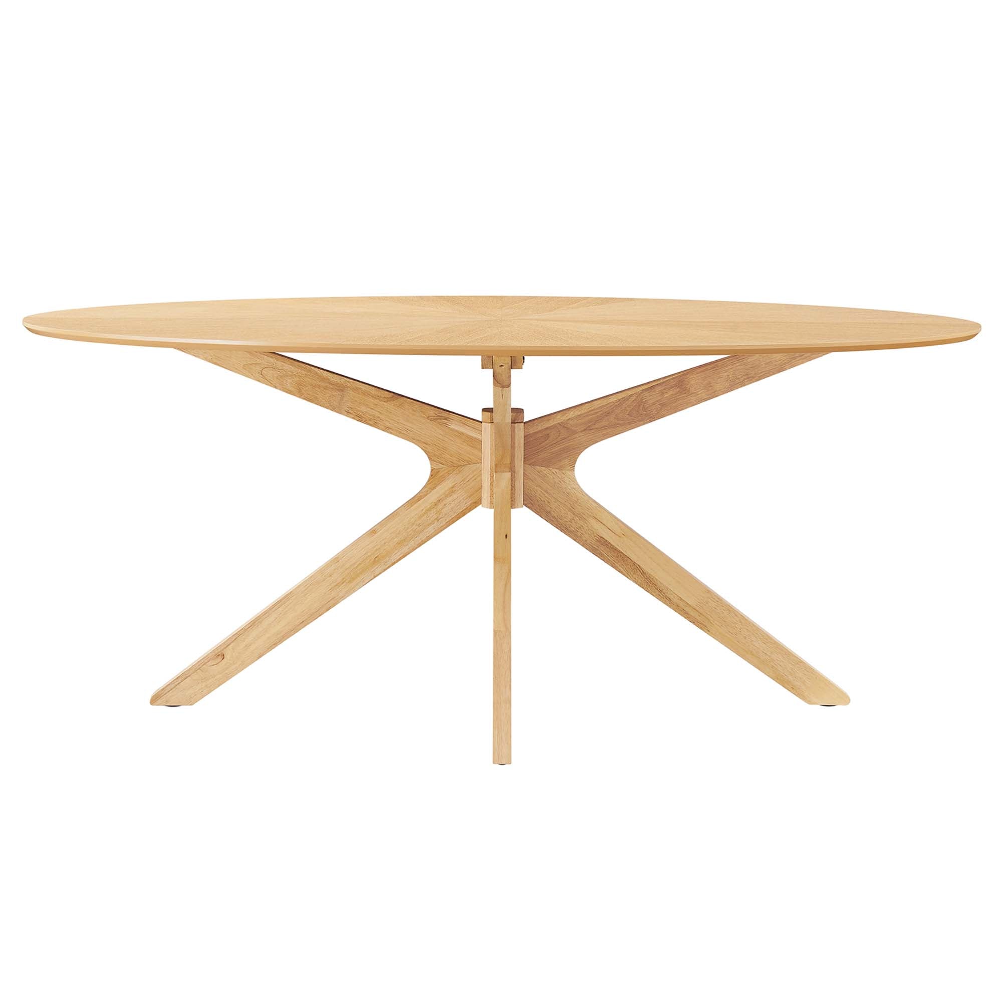 Modway Crossroads 71" Oval Wood Dining Table