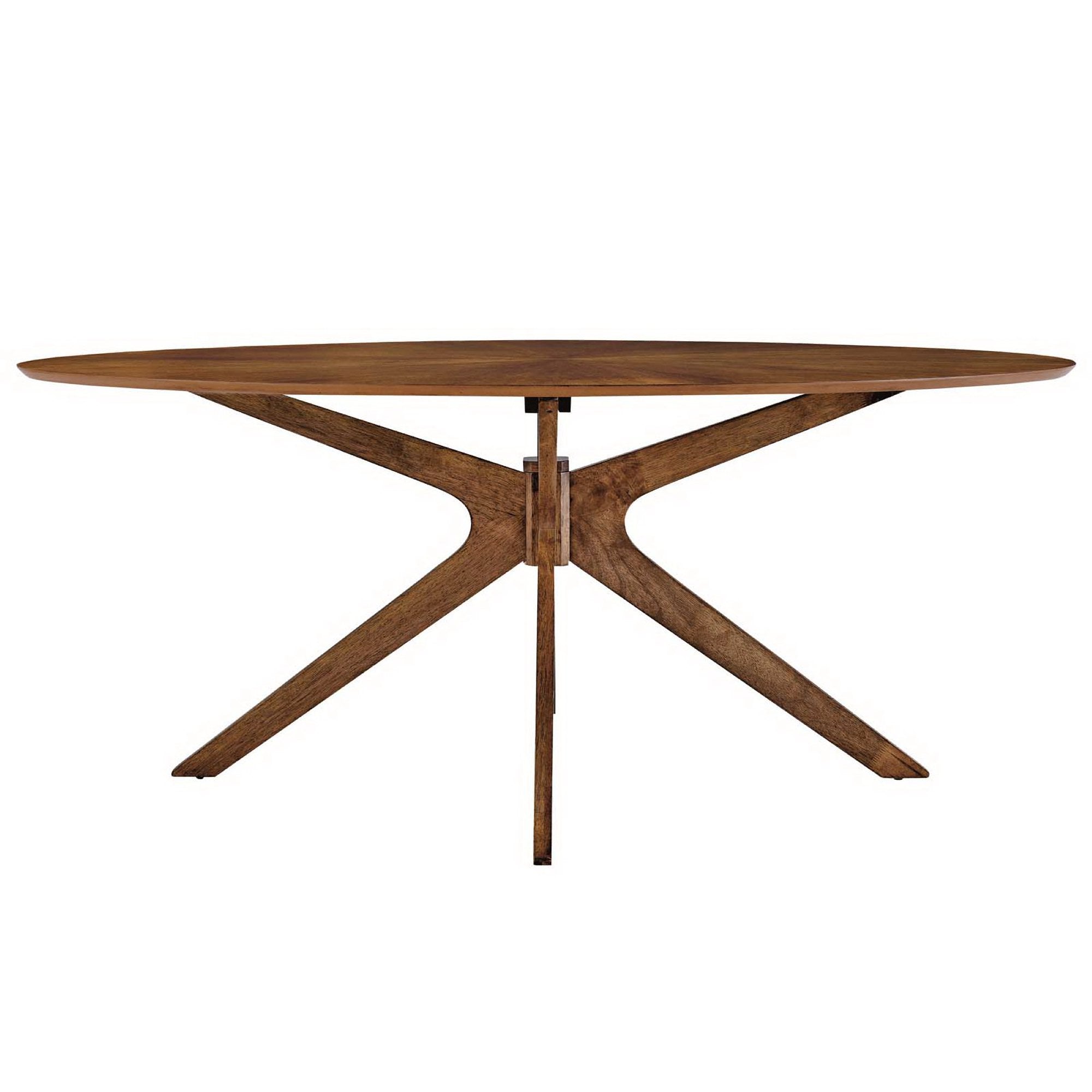 Modway Crossroads 71" Oval Wood Dining Table