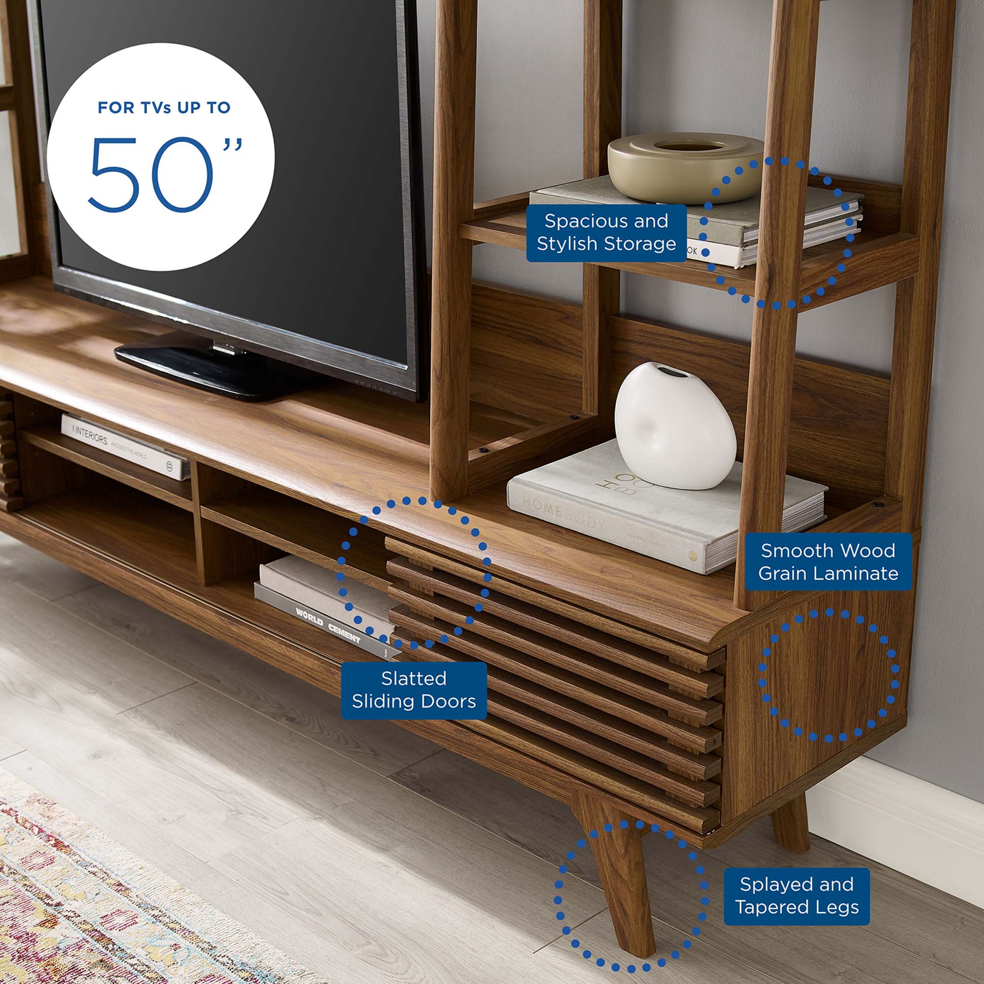 Modway Render TV Stand Entertainment Center