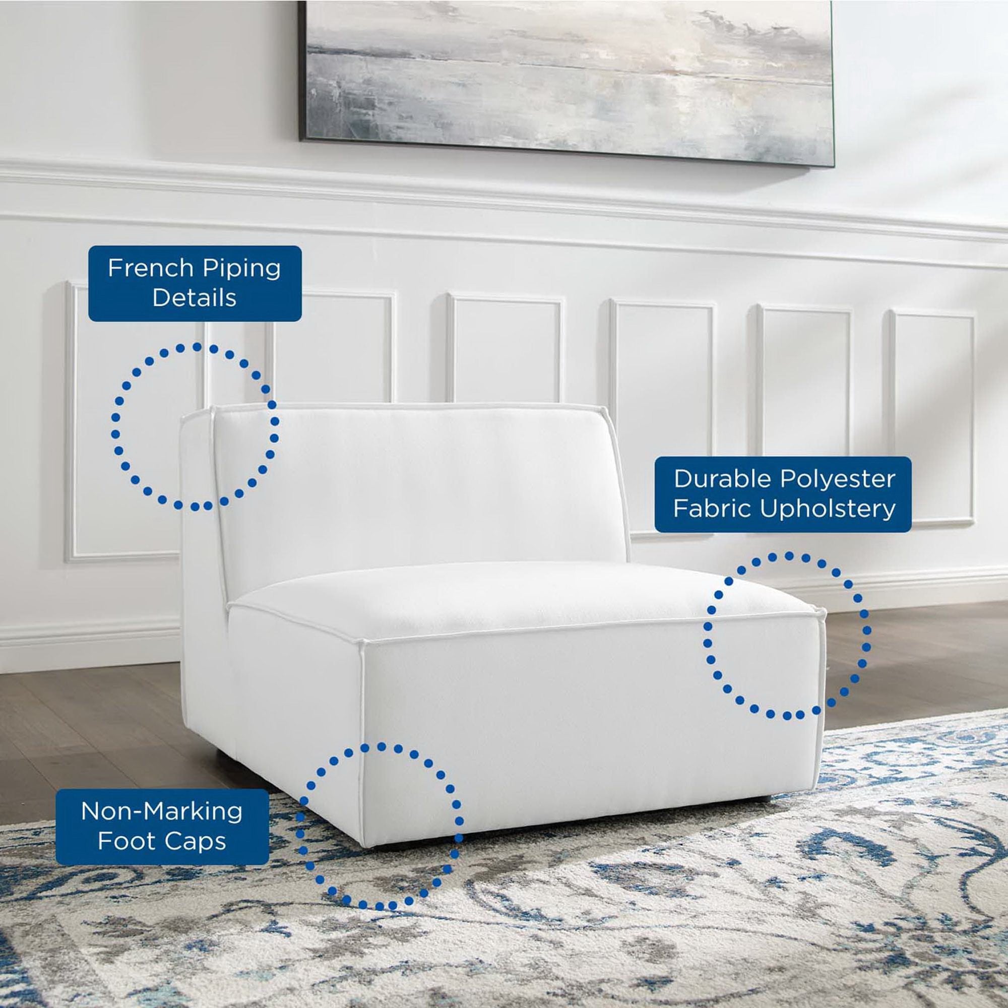 Modway Restore Sectional Sofa Armless Chair