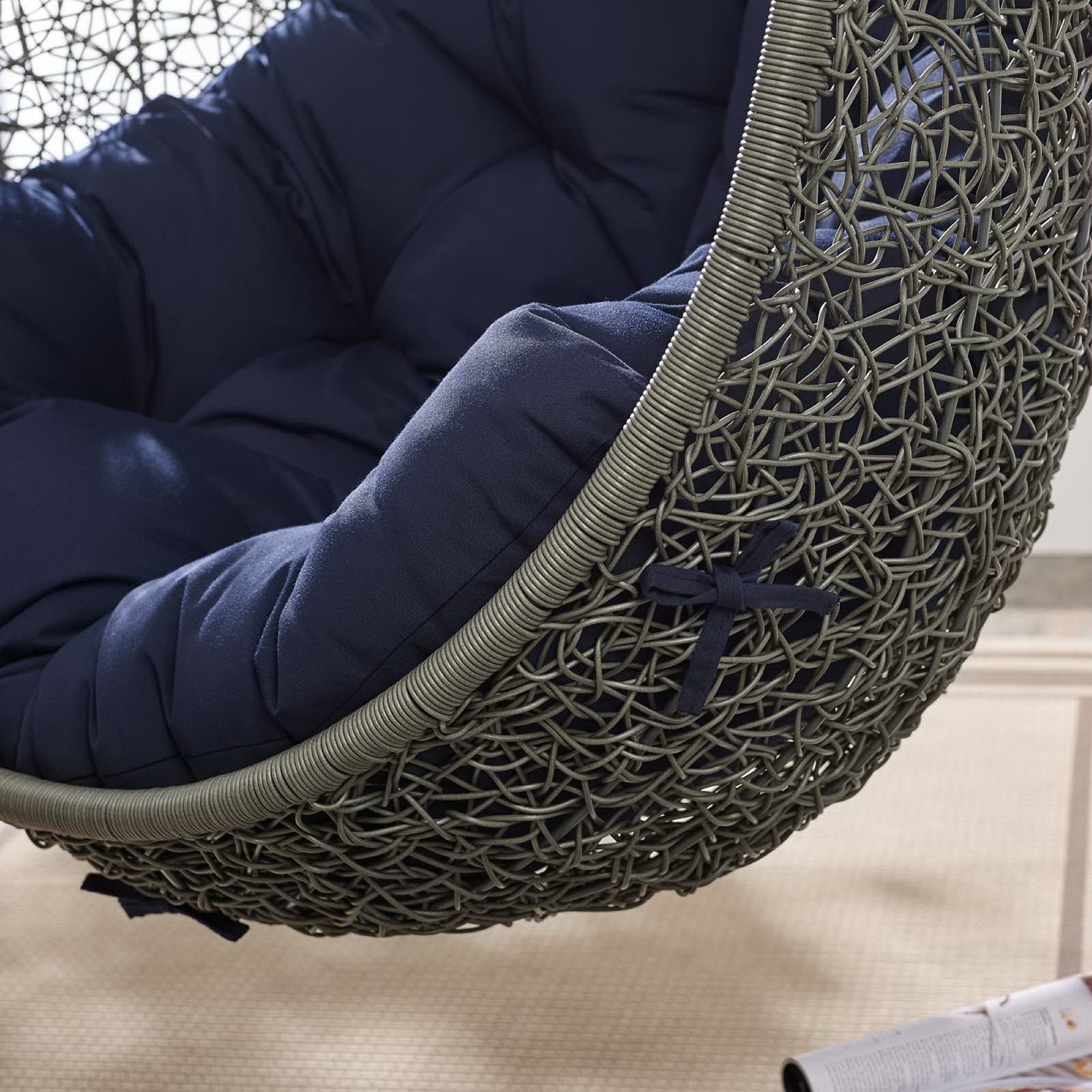 Modway Hide Outdoor Patio Sunbrella® Swing Chair With Stand
