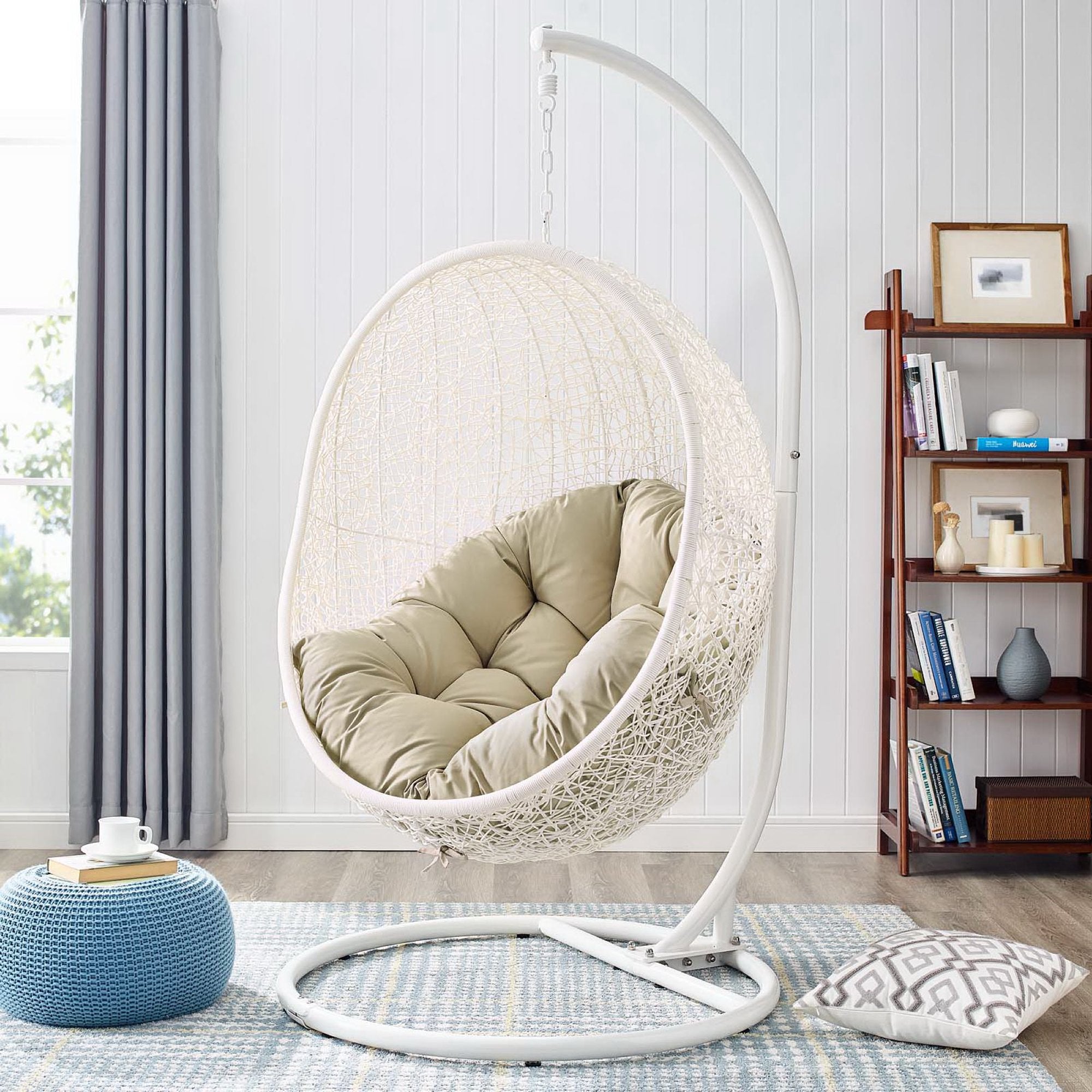 Modway Hide Outdoor Patio Sunbrella® Swing Chair With Stand