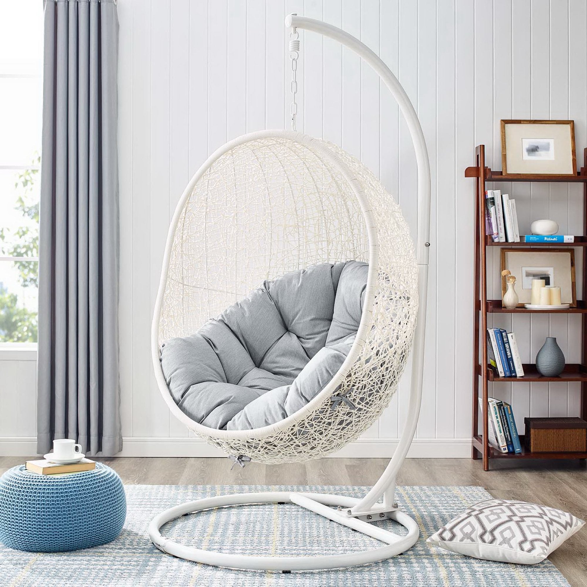 Modway Hide Outdoor Patio Sunbrella® Swing Chair With Stand