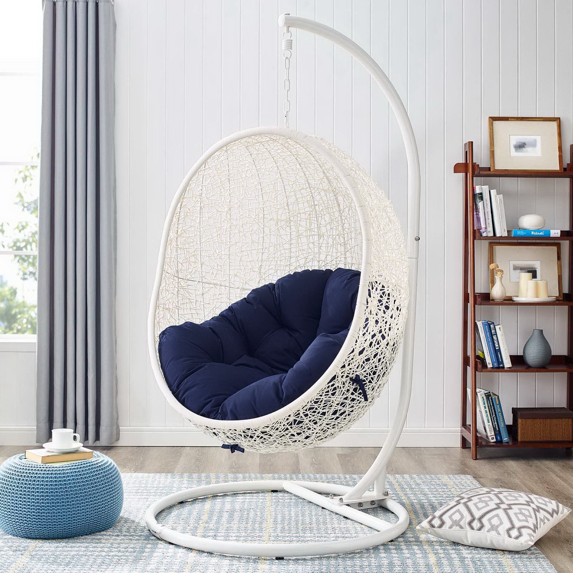 Modway Hide Outdoor Patio Sunbrella® Swing Chair With Stand