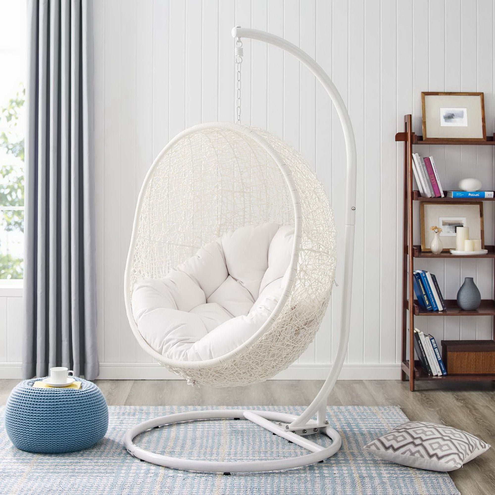 Modway Hide Outdoor Patio Sunbrella® Swing Chair With Stand
