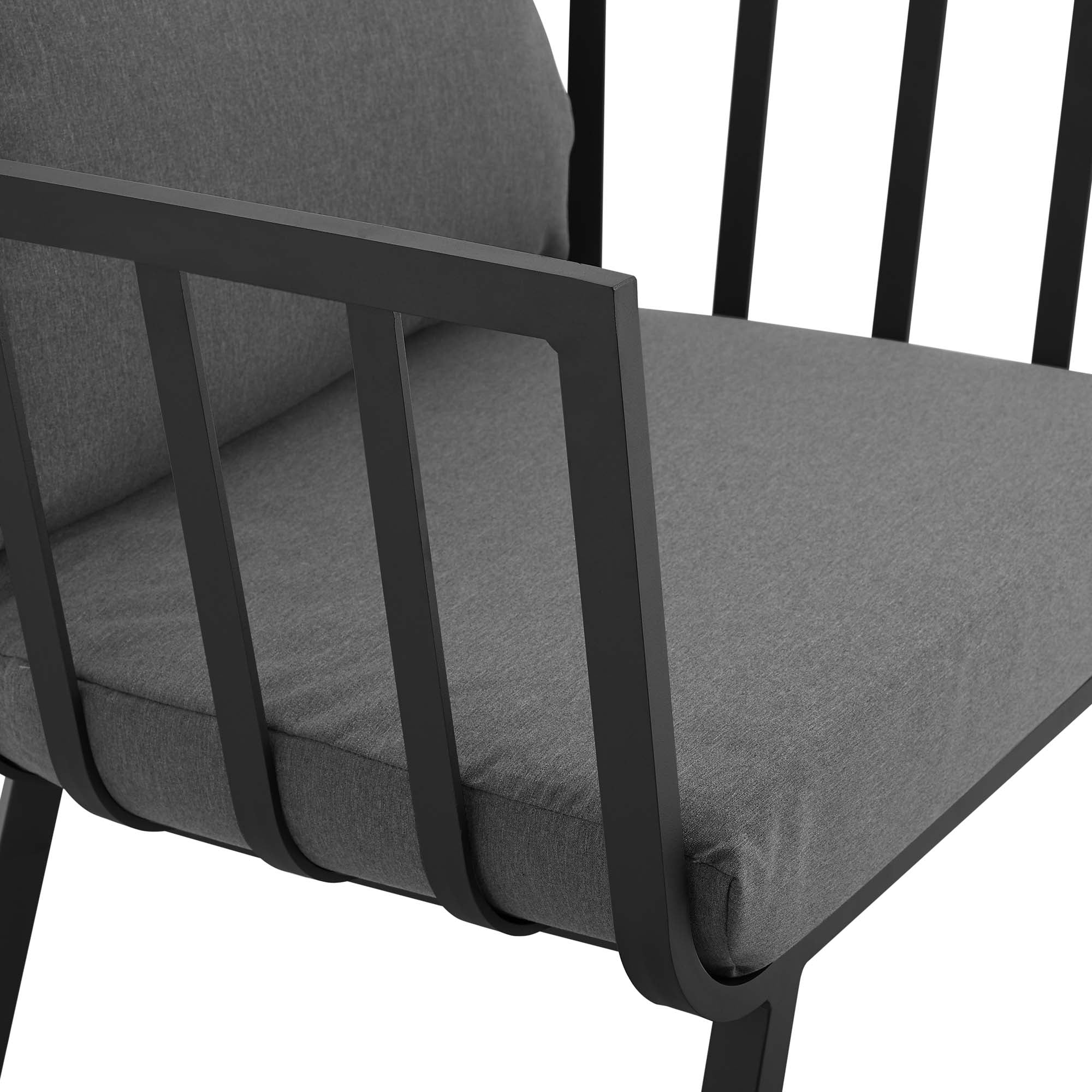 Modway Riverside Outdoor Patio Aluminum Armchair Set of 2
