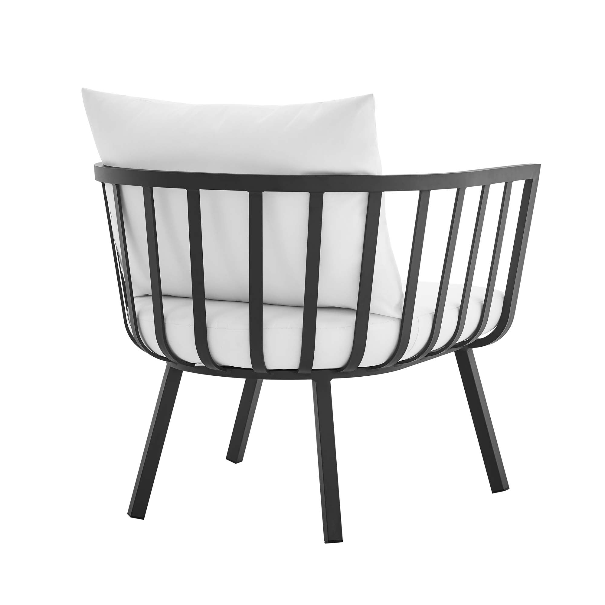 Modway Riverside Outdoor Patio Aluminum Armchair Set of 2