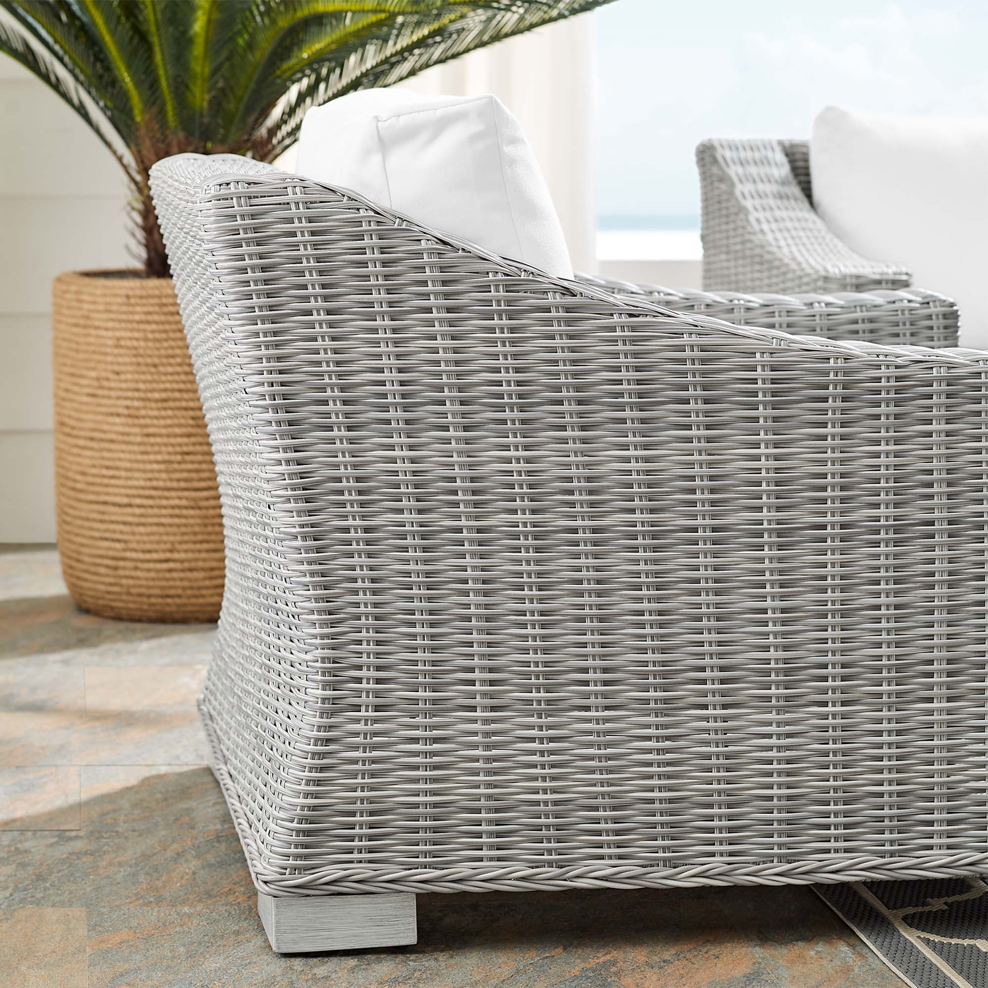 Modway Conway Sunbrella® Outdoor Patio Wicker Rattan Armchair