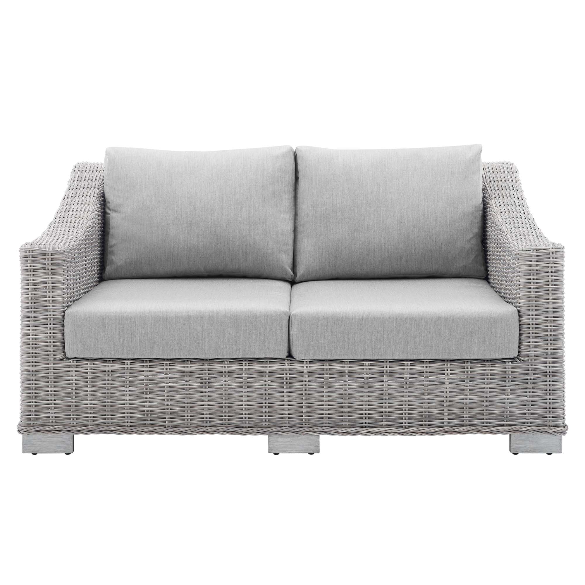 Modway Conway Sunbrella® Outdoor Patio Wicker Rattan Loveseat