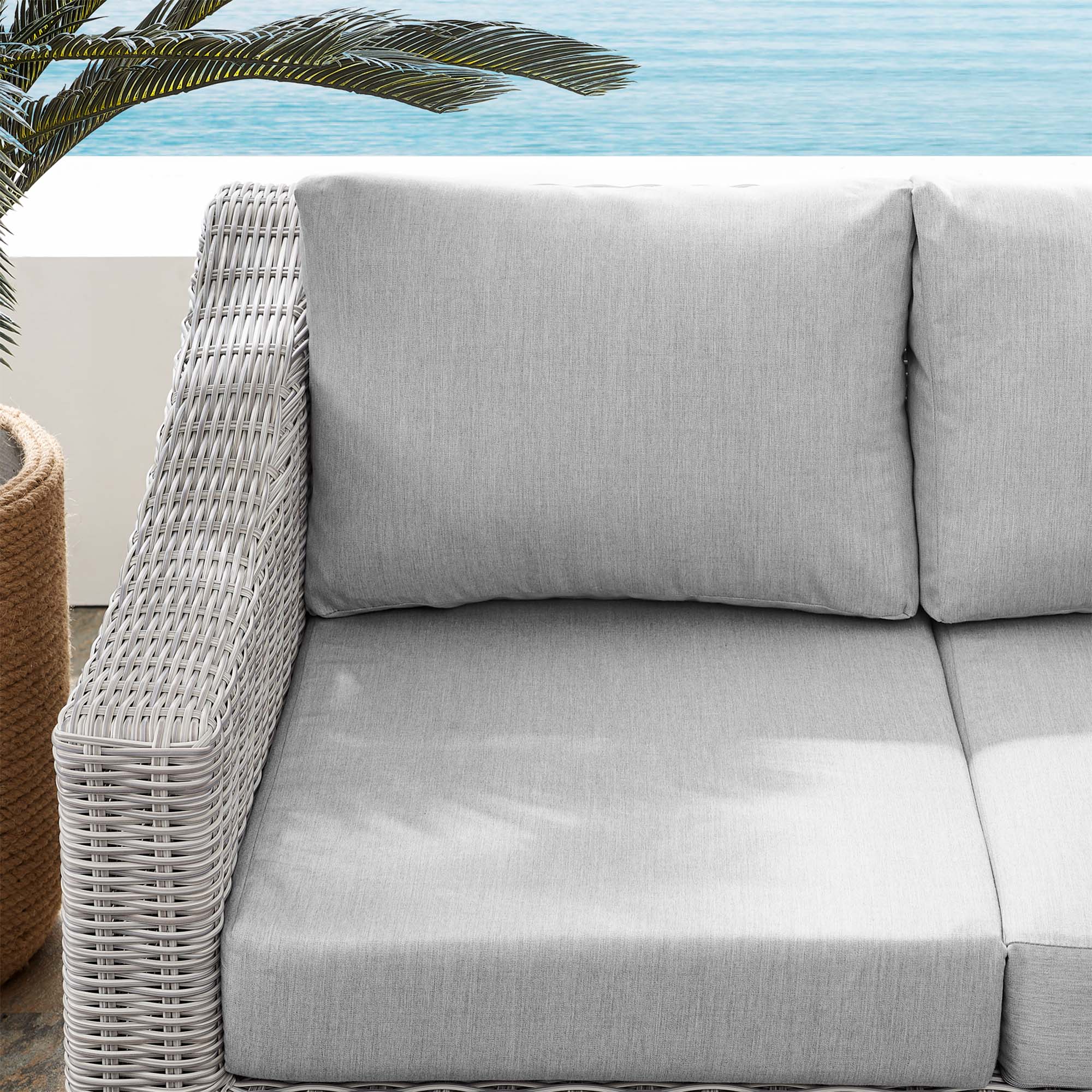 Modway Conway Sunbrella® Outdoor Patio Wicker Rattan Loveseat
