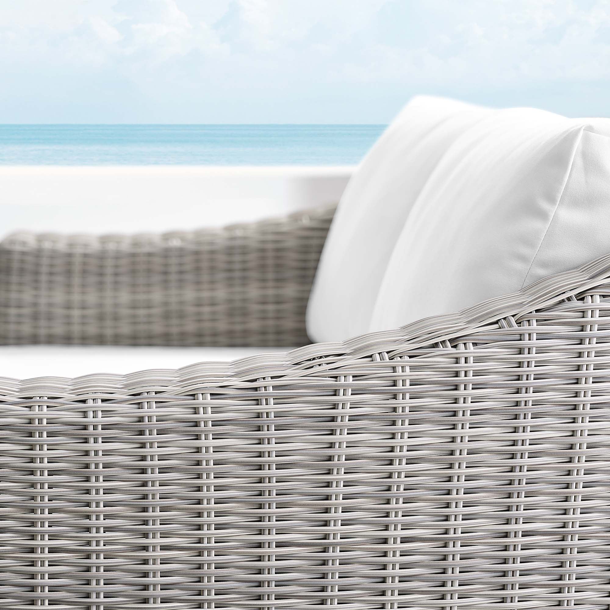 Modway Conway Sunbrella® Outdoor Patio Wicker Rattan Loveseat