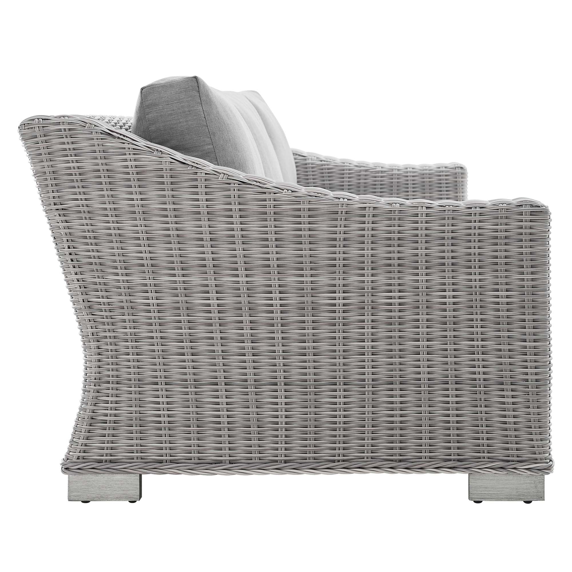Modway Conway Sunbrella® Outdoor Patio Wicker Rattan Sofa