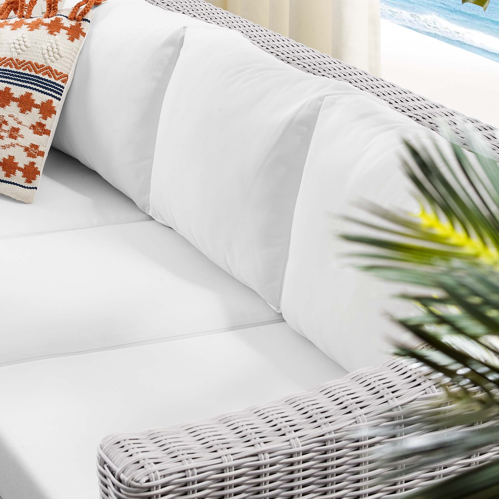 Modway Conway Sunbrella® Outdoor Patio Wicker Rattan Sofa