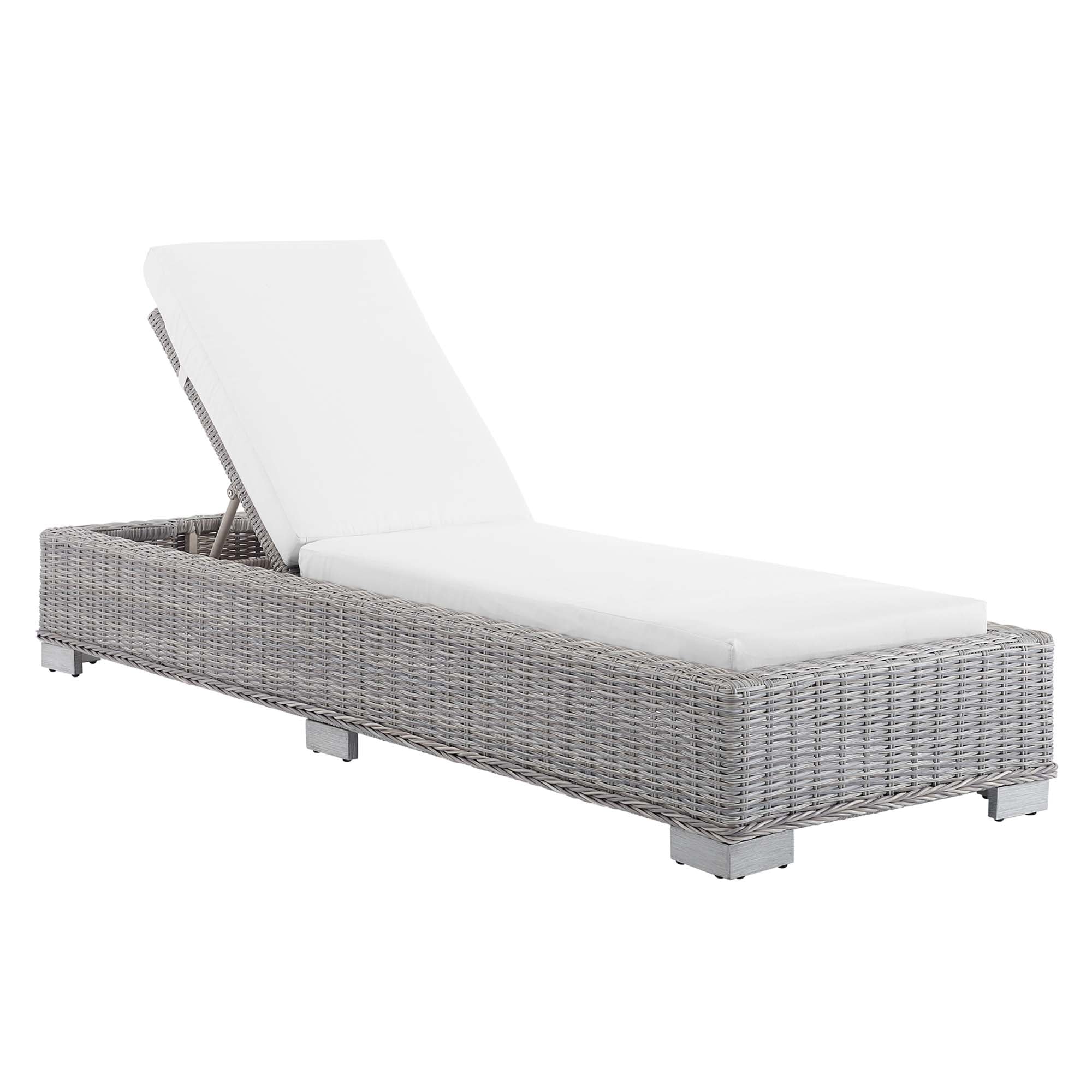 Modway Conway Sunbrella® Outdoor Patio Wicker Rattan Chaise Lounge