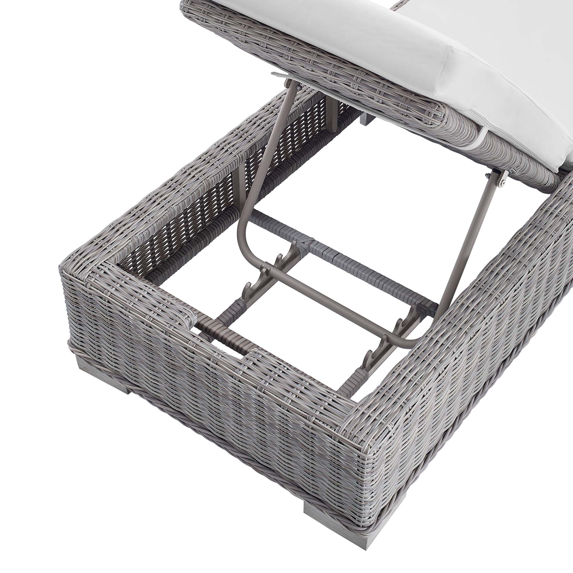 Modway Conway Sunbrella® Outdoor Patio Wicker Rattan Chaise Lounge