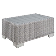 Modway Conway 32" Outdoor Patio Wicker Rattan Coffee Table
