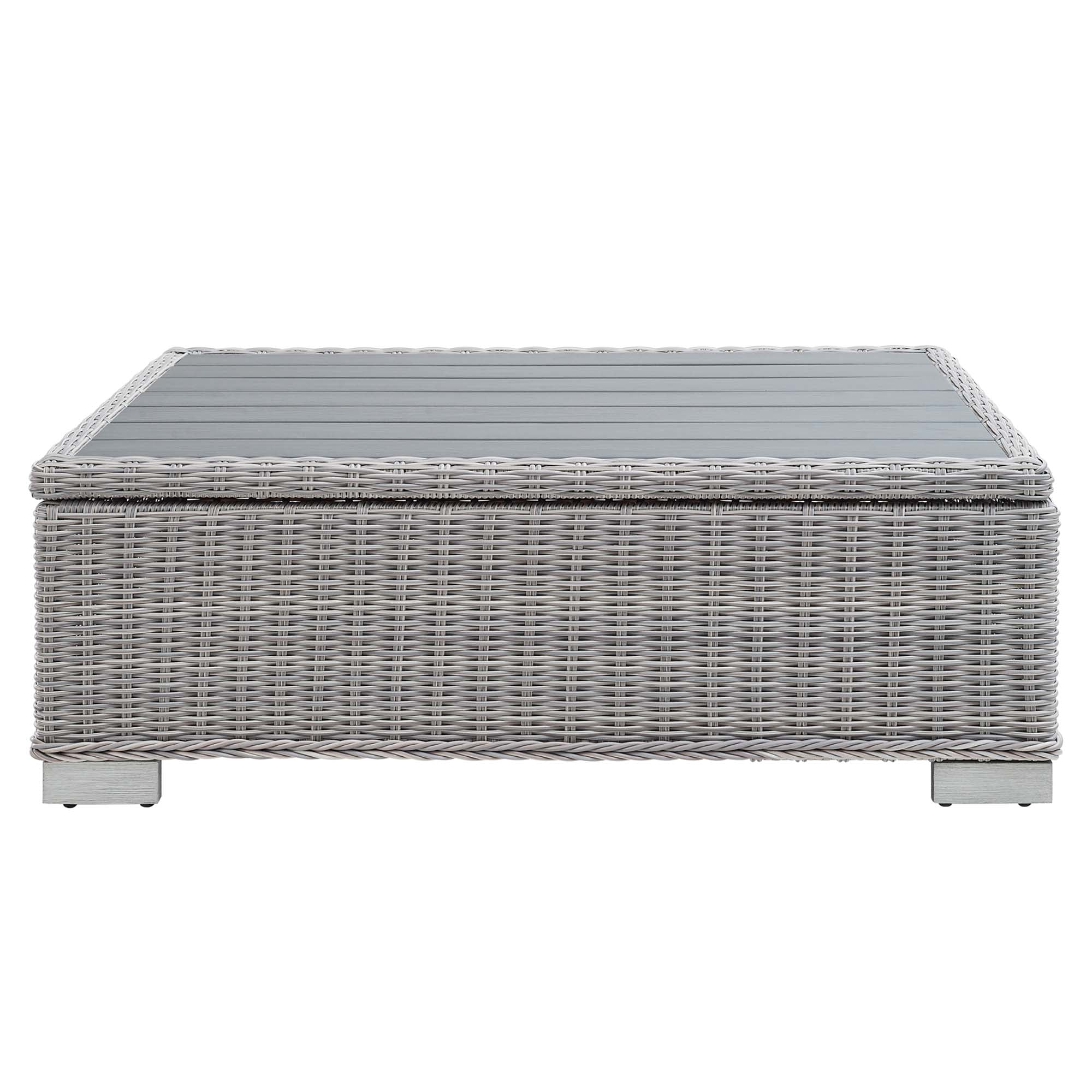 Modway Conway 45" Outdoor Patio Wicker Rattan Coffee Table