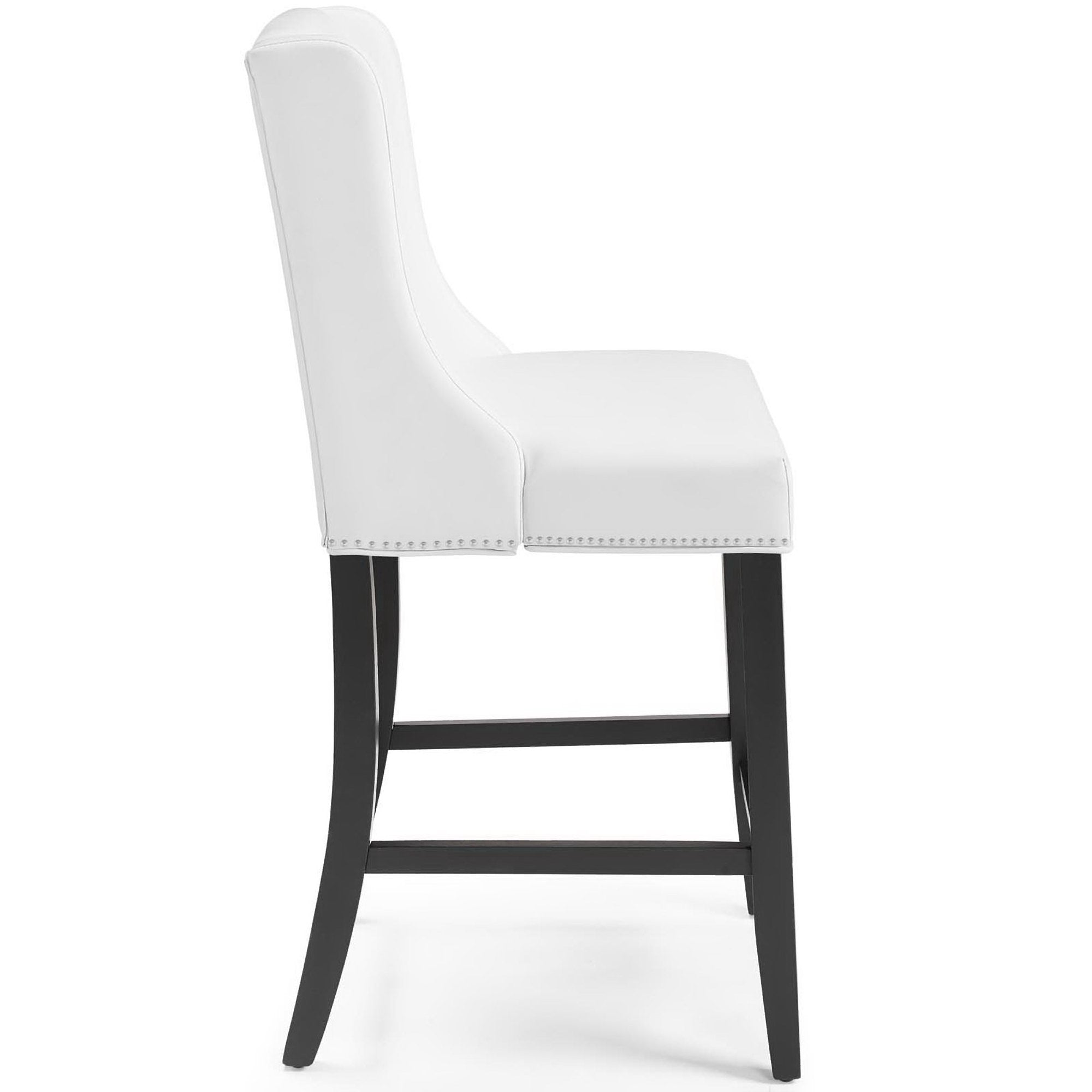 Modway Baron Faux Leather Counter Stool Set of 2