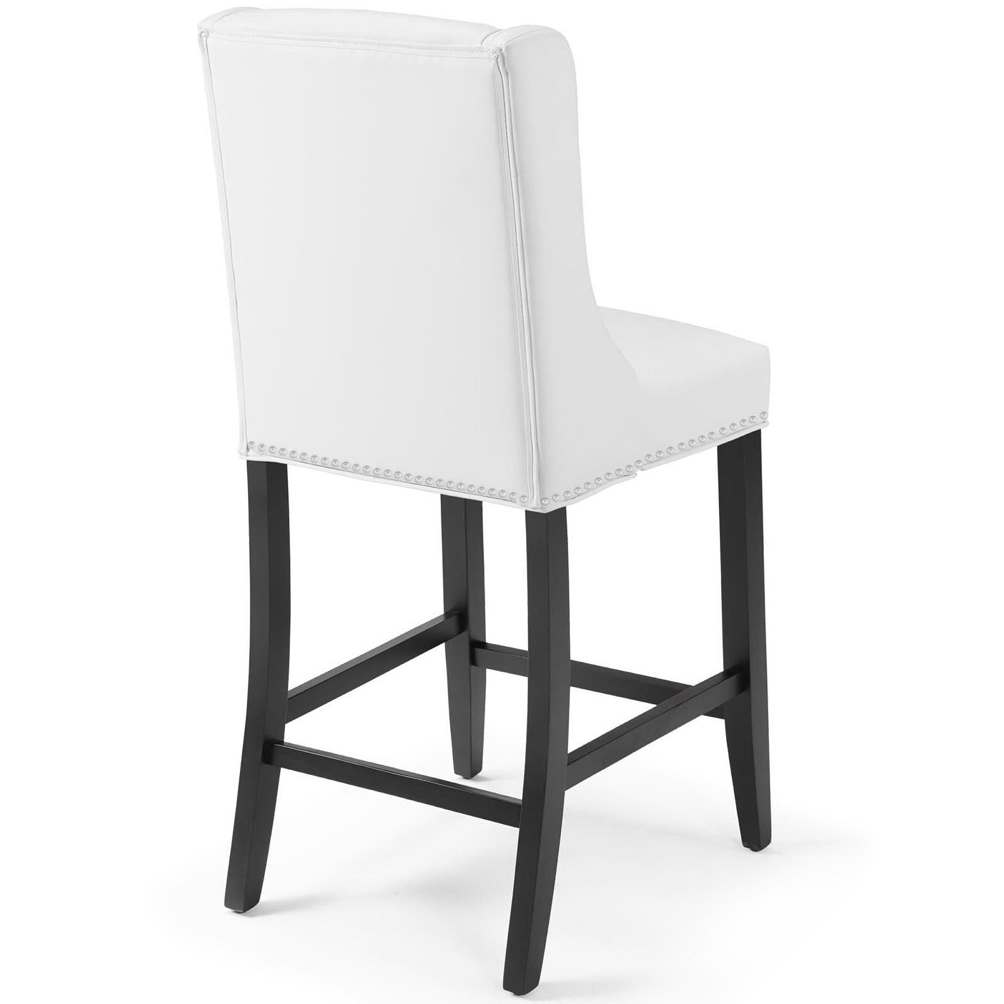 Modway Baron Faux Leather Counter Stool Set of 2
