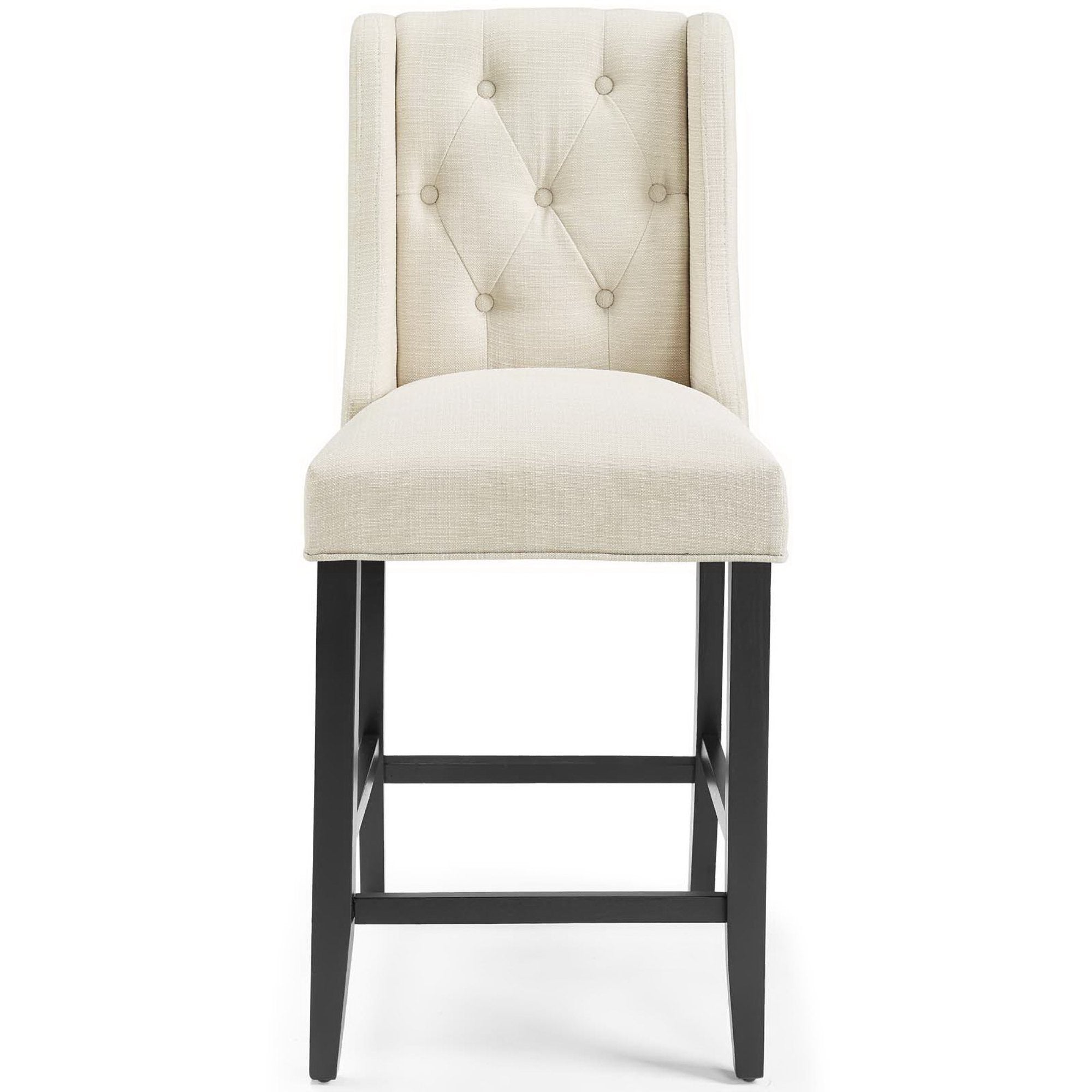Modway Baronet Upholstered Fabric Counter Bar Stool Set of 2