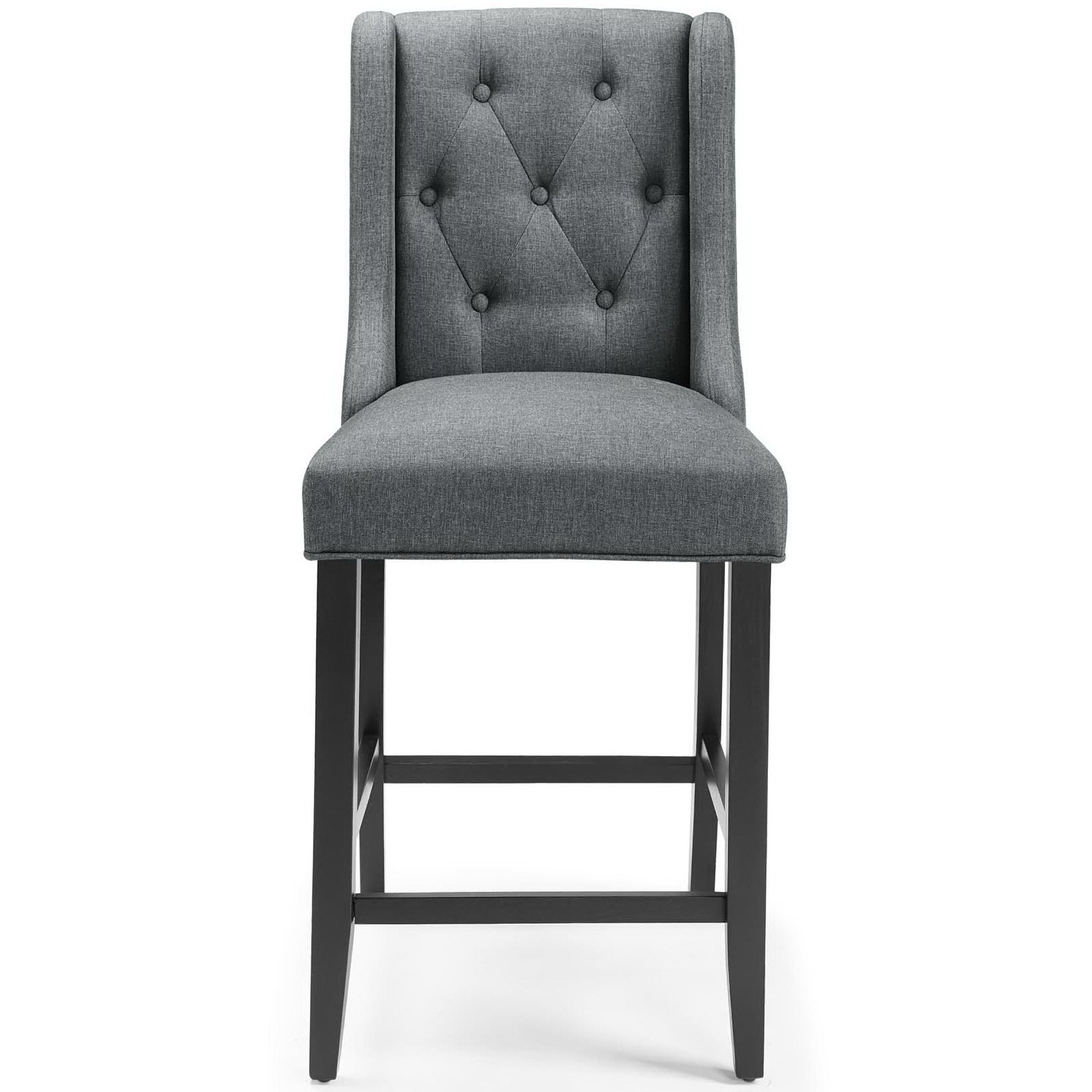Modway Baronet Upholstered Fabric Counter Bar Stool Set of 2