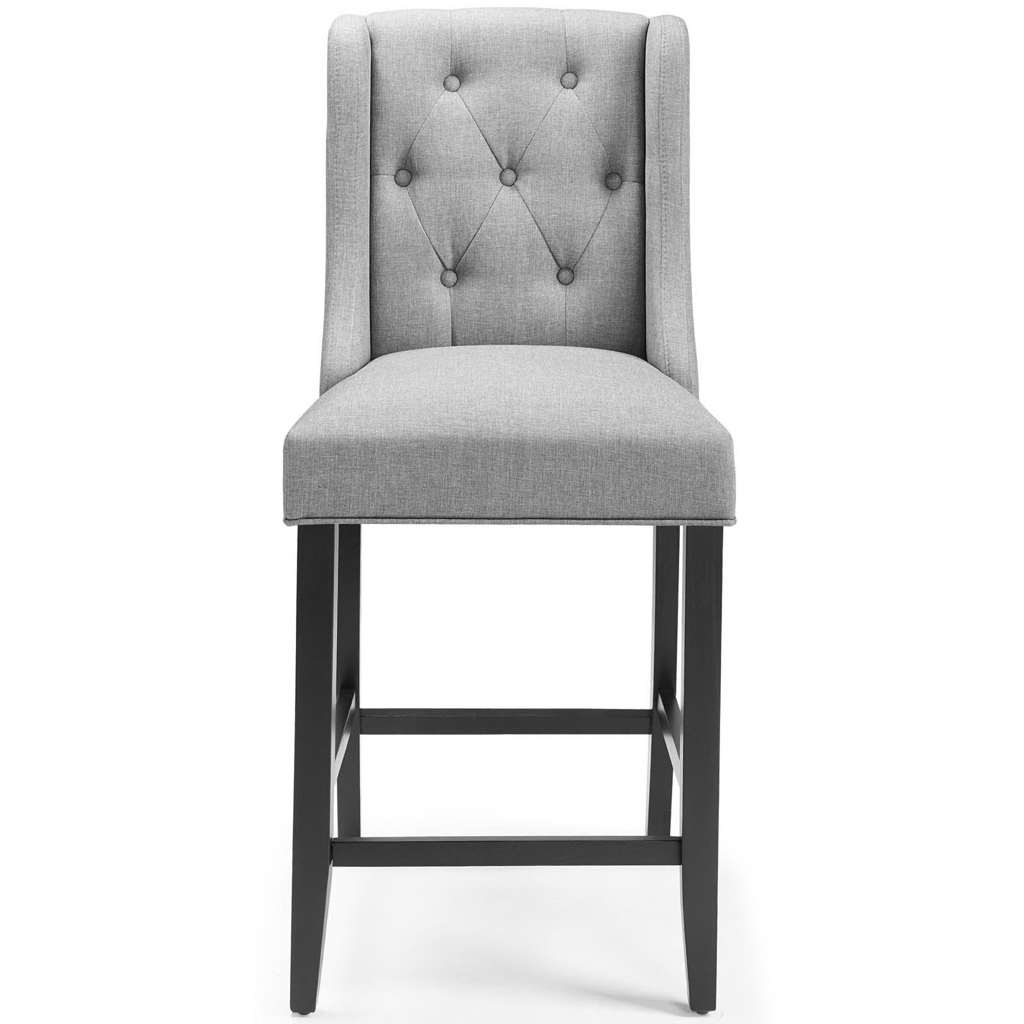 Modway Baronet Upholstered Fabric Counter Bar Stool Set of 2