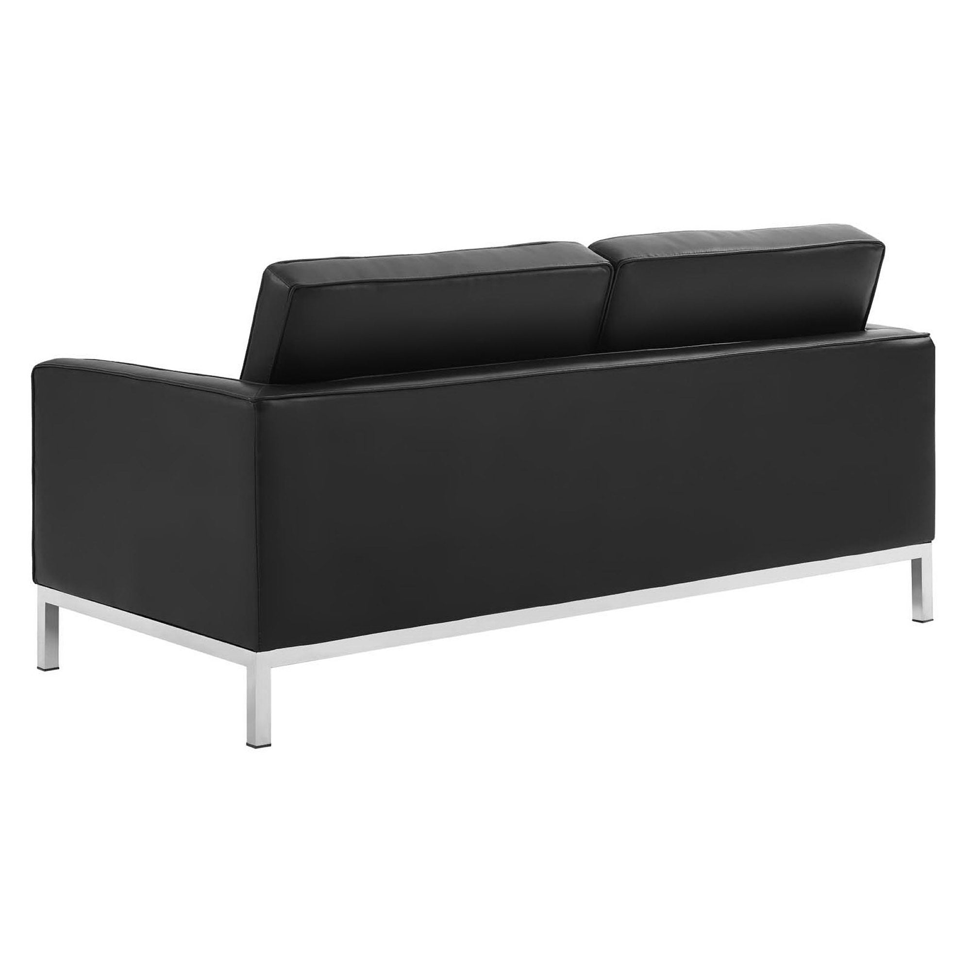 Modway Loft 3 Piece Tufted Upholstered Faux Leather Set