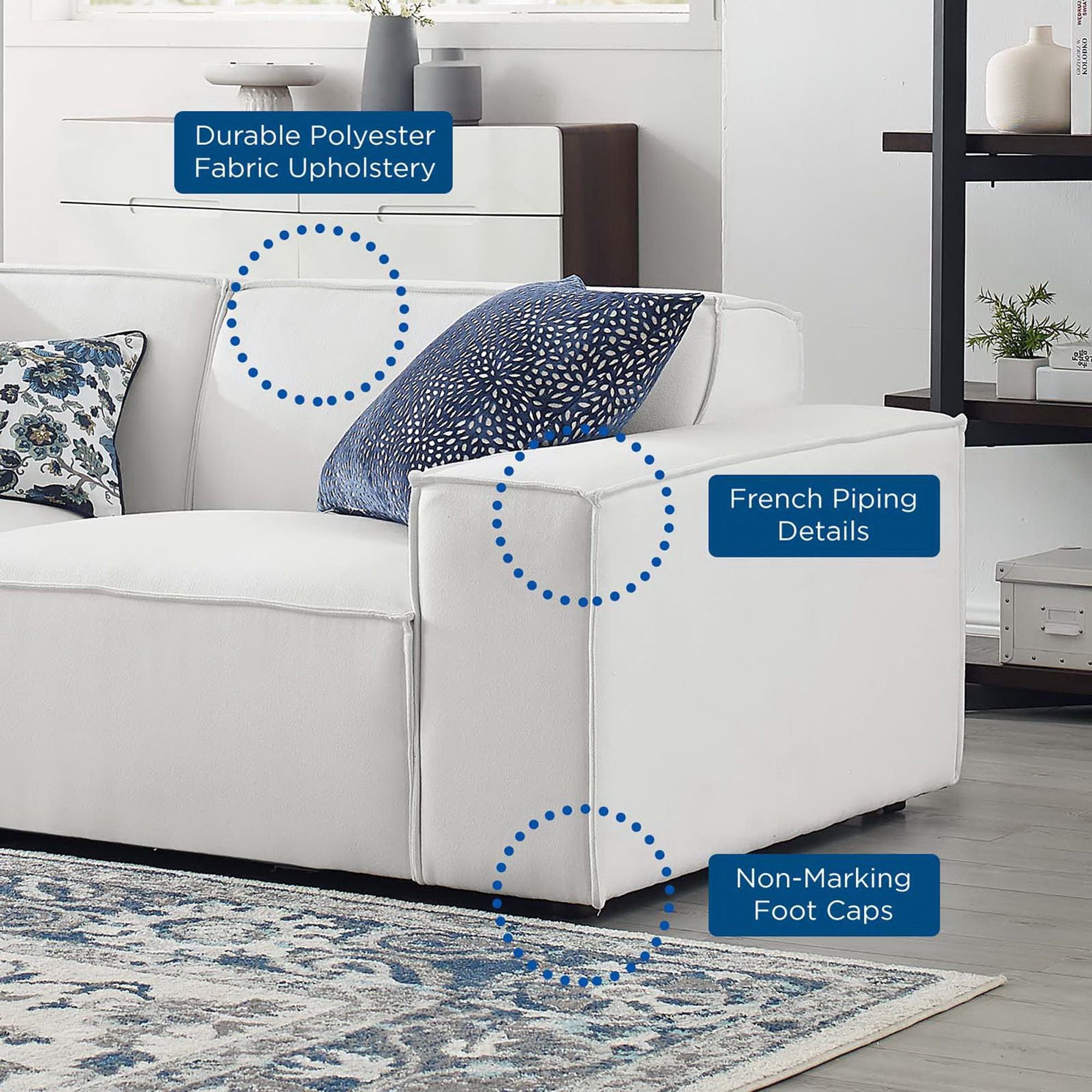 Modway Restore 3-Piece Sectional Sofa