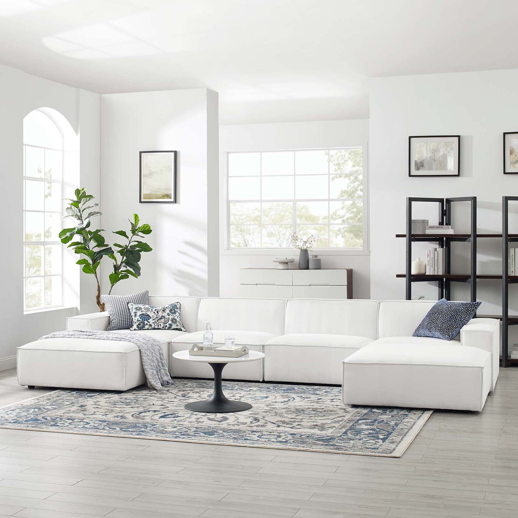 Modway Restore 6-Piece Sectional Sofa