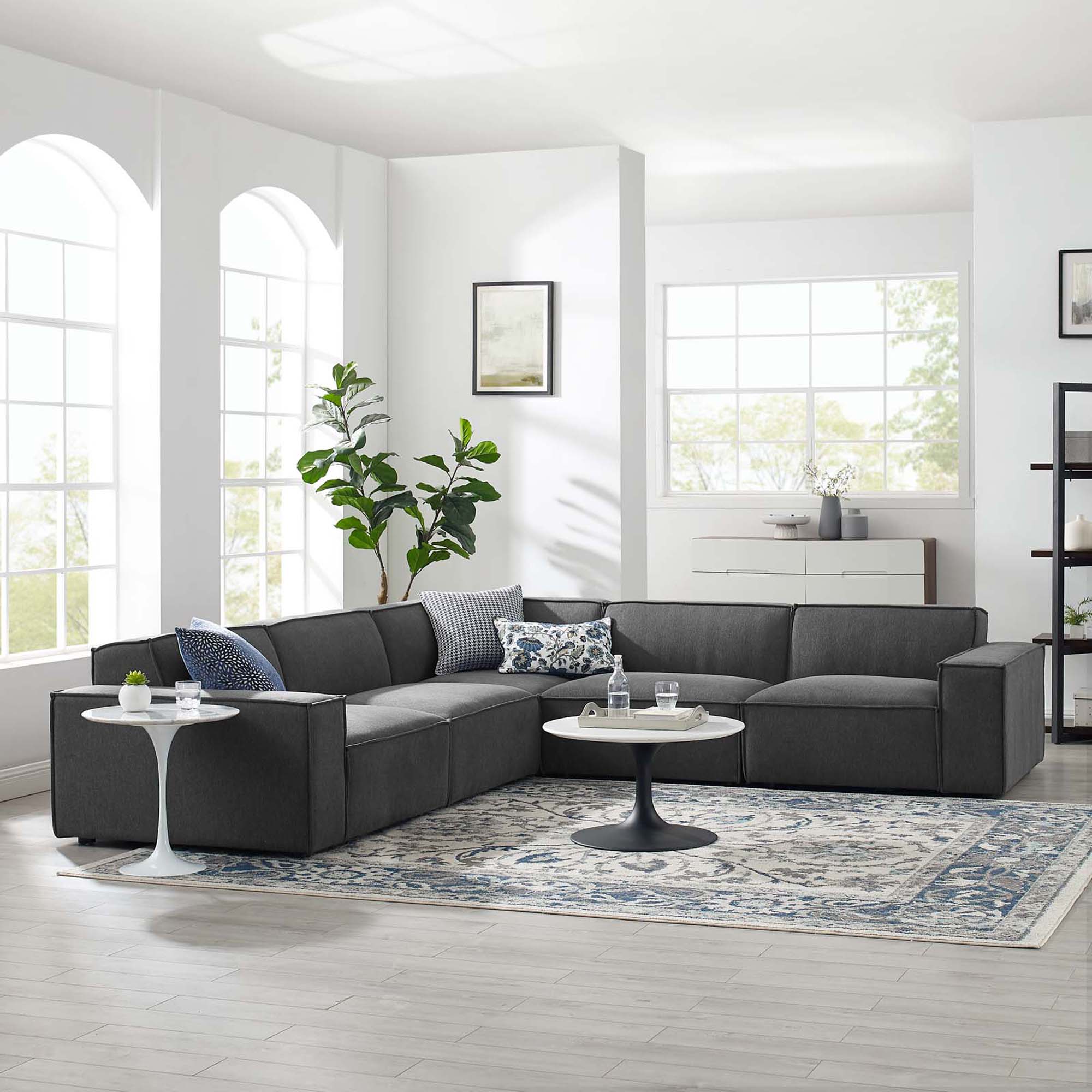Modway Restore 5-Piece Sectional Sofa