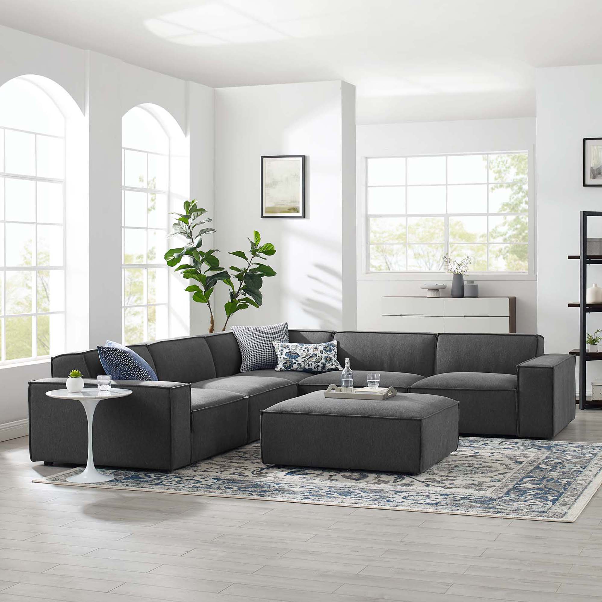 Modway Restore 6-Piece Sectional Sofa